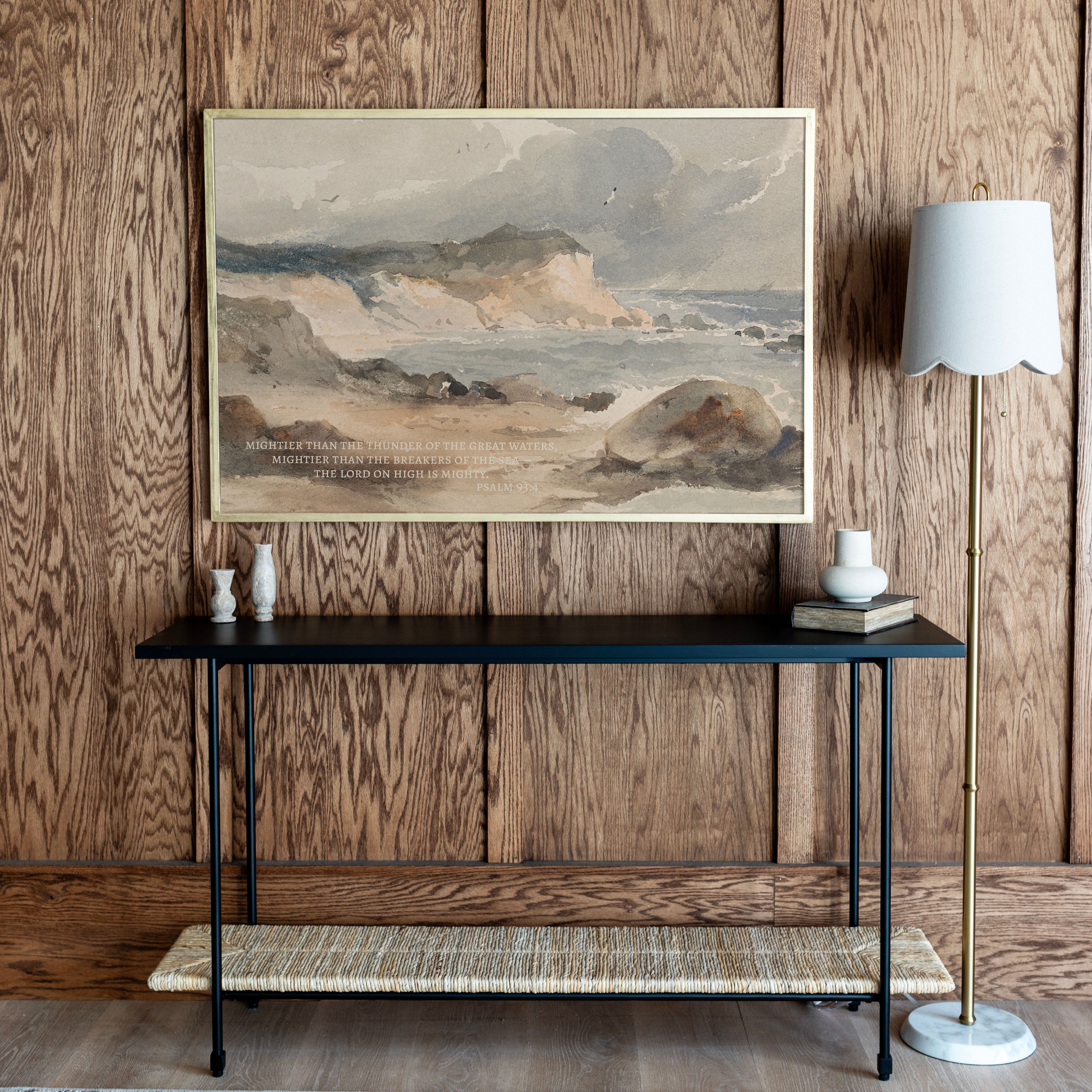 "The Lord On High Is Mighty" Framed Canvas | Horizontal | 689