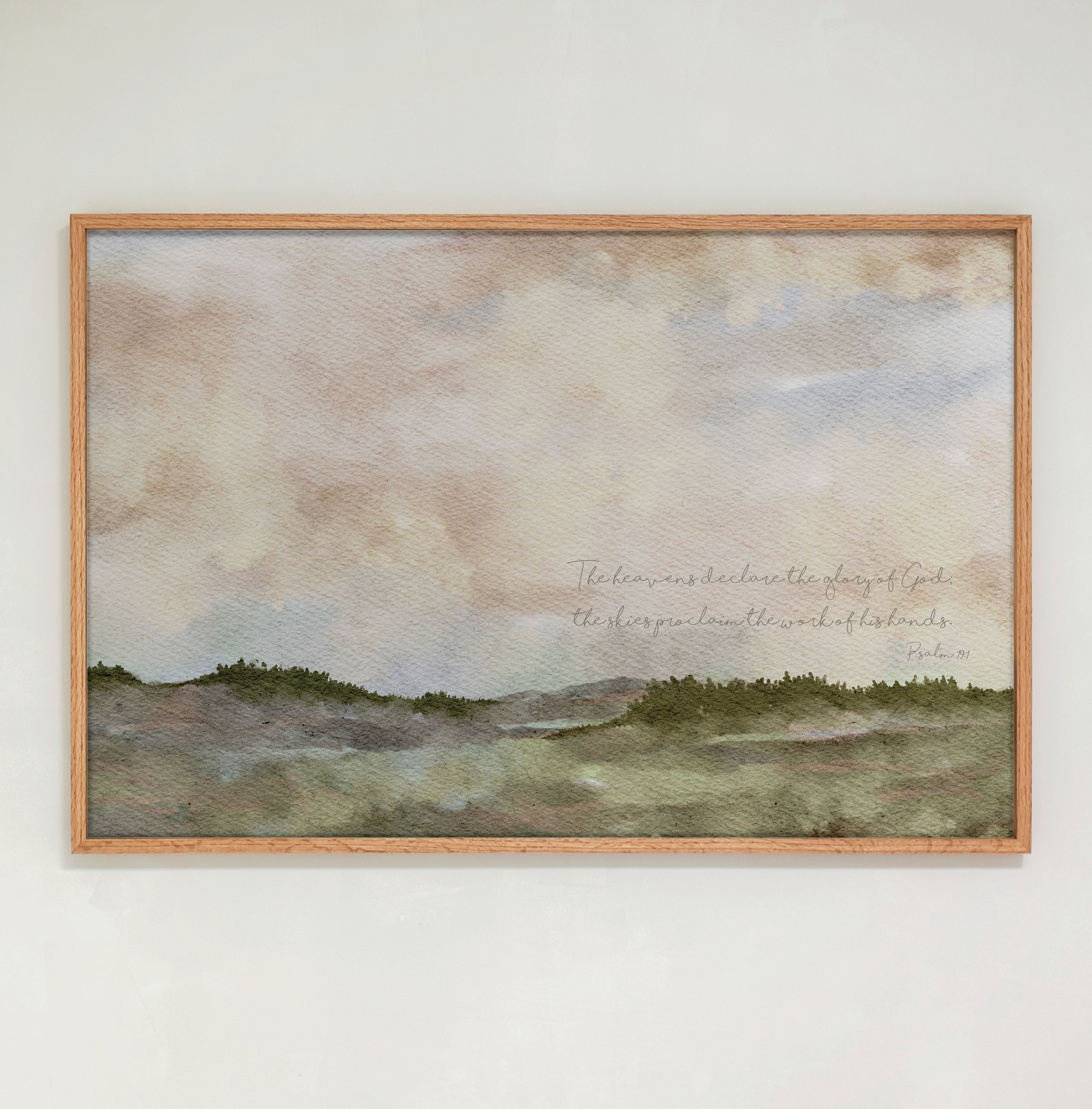 "The Heavens Declare The Glory Of God" Large Framed Art | Horizontal | 690