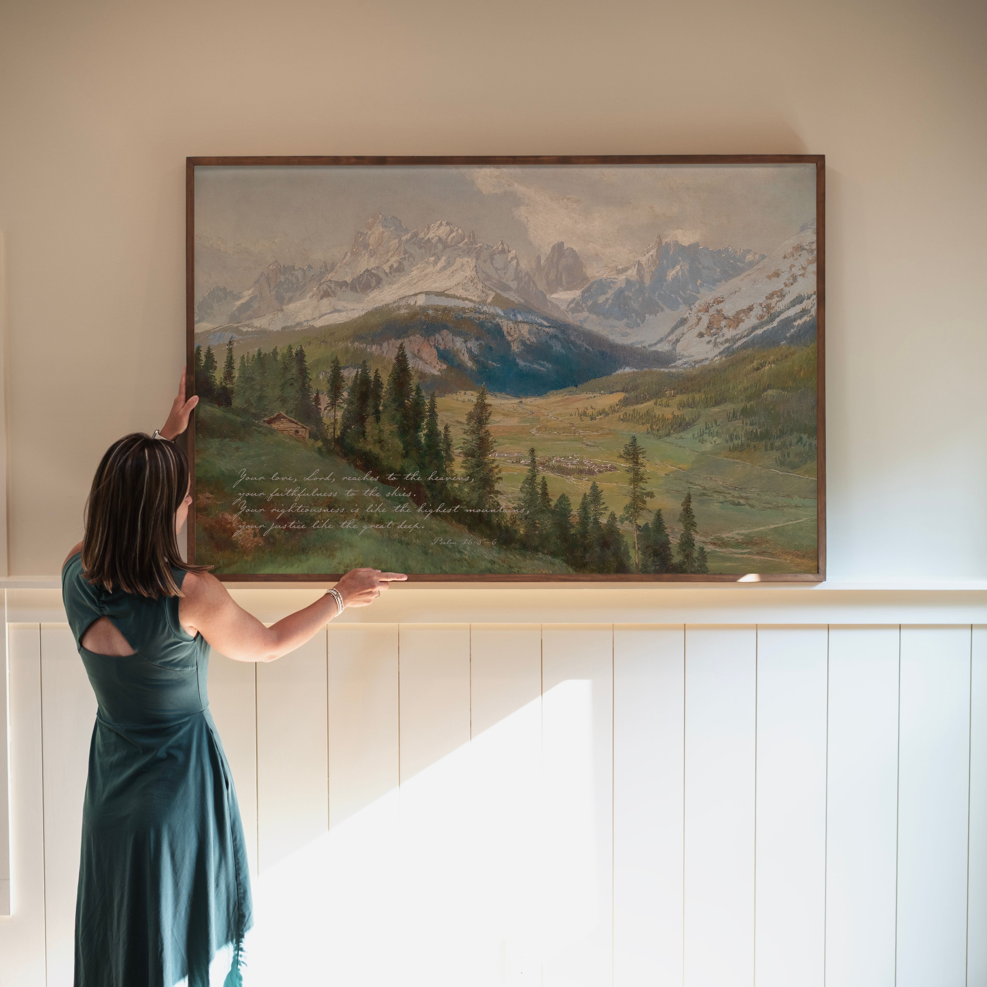 "Your Love, Oh Lord, Reaches To The Heavens" Framed Canvas | Horizontal | 692