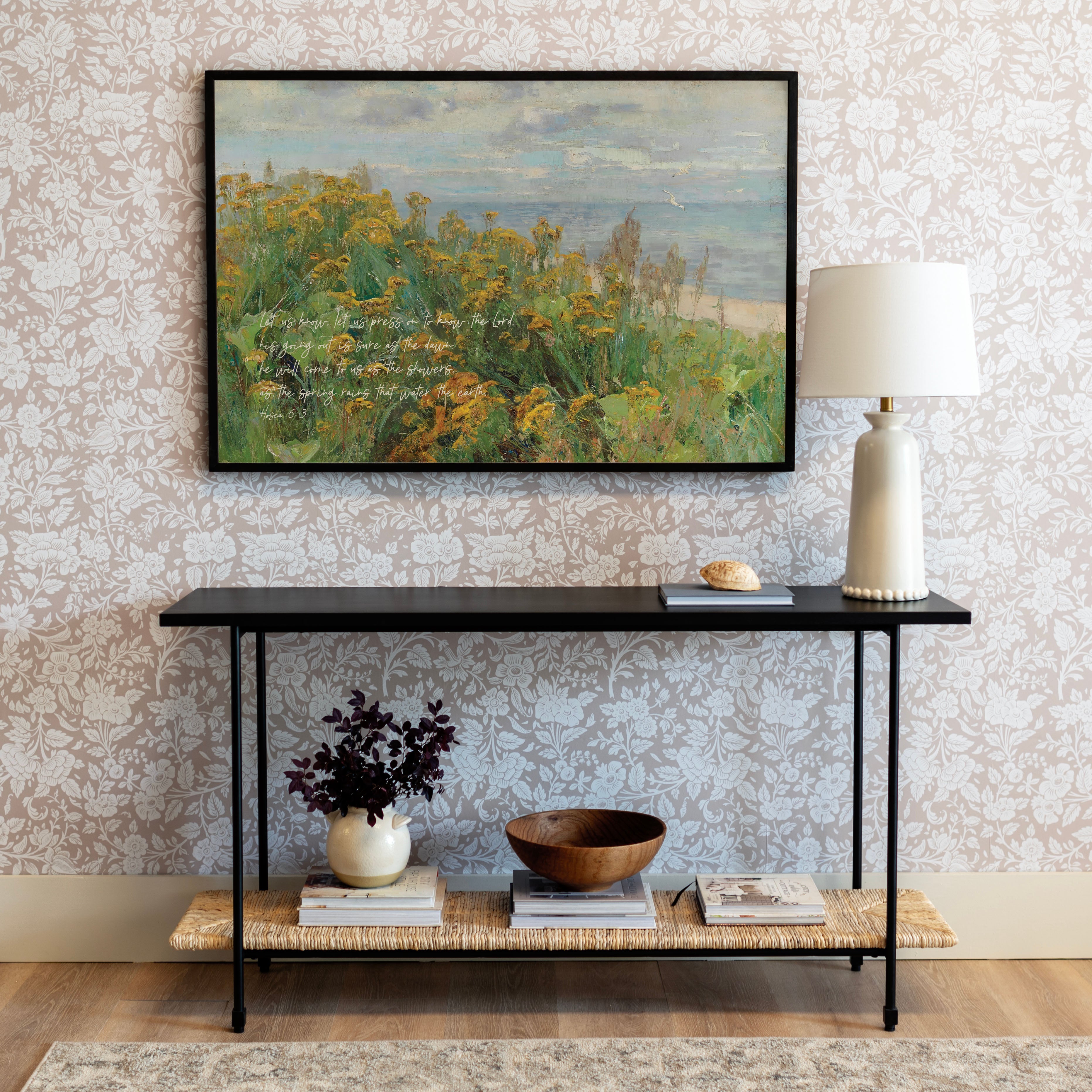 "As The Spring Rains That Water The Earth " Framed Canvas | Horizontal | 693