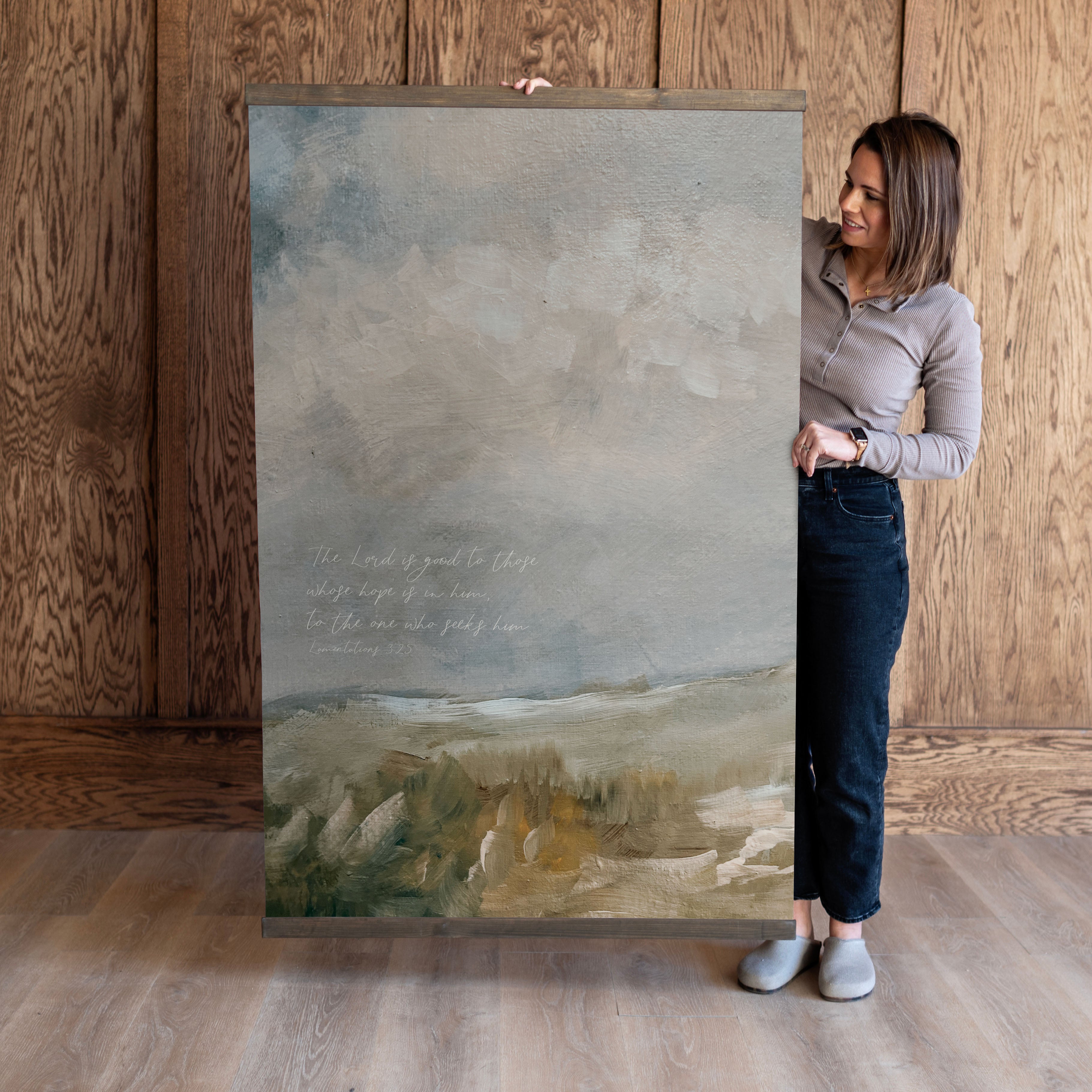 The Lord Is Good To Those Whose Hope Is In Him | Vertical Tapestry | 694