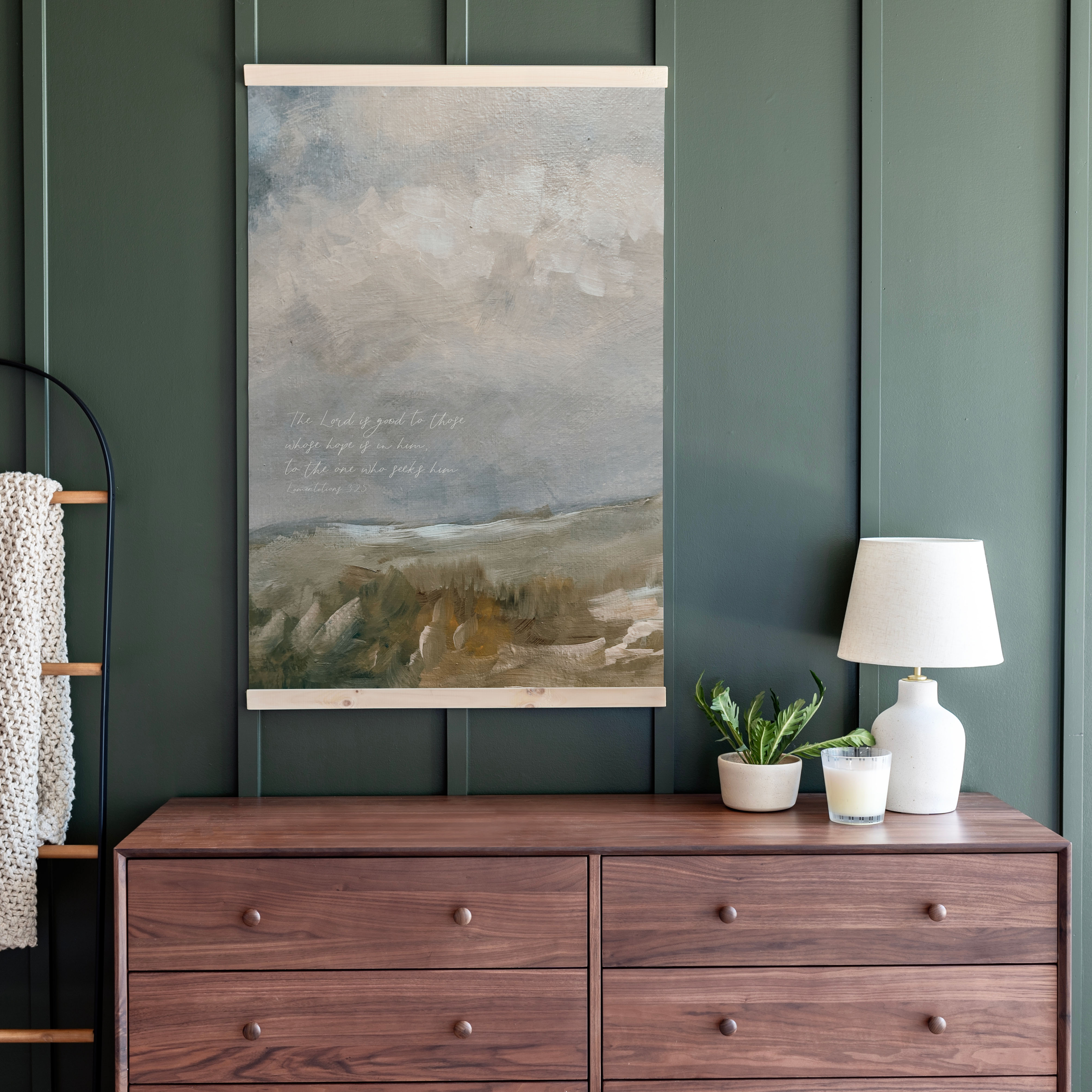 The Lord Is Good To Those Whose Hope Is In Him | Vertical Tapestry | 694
