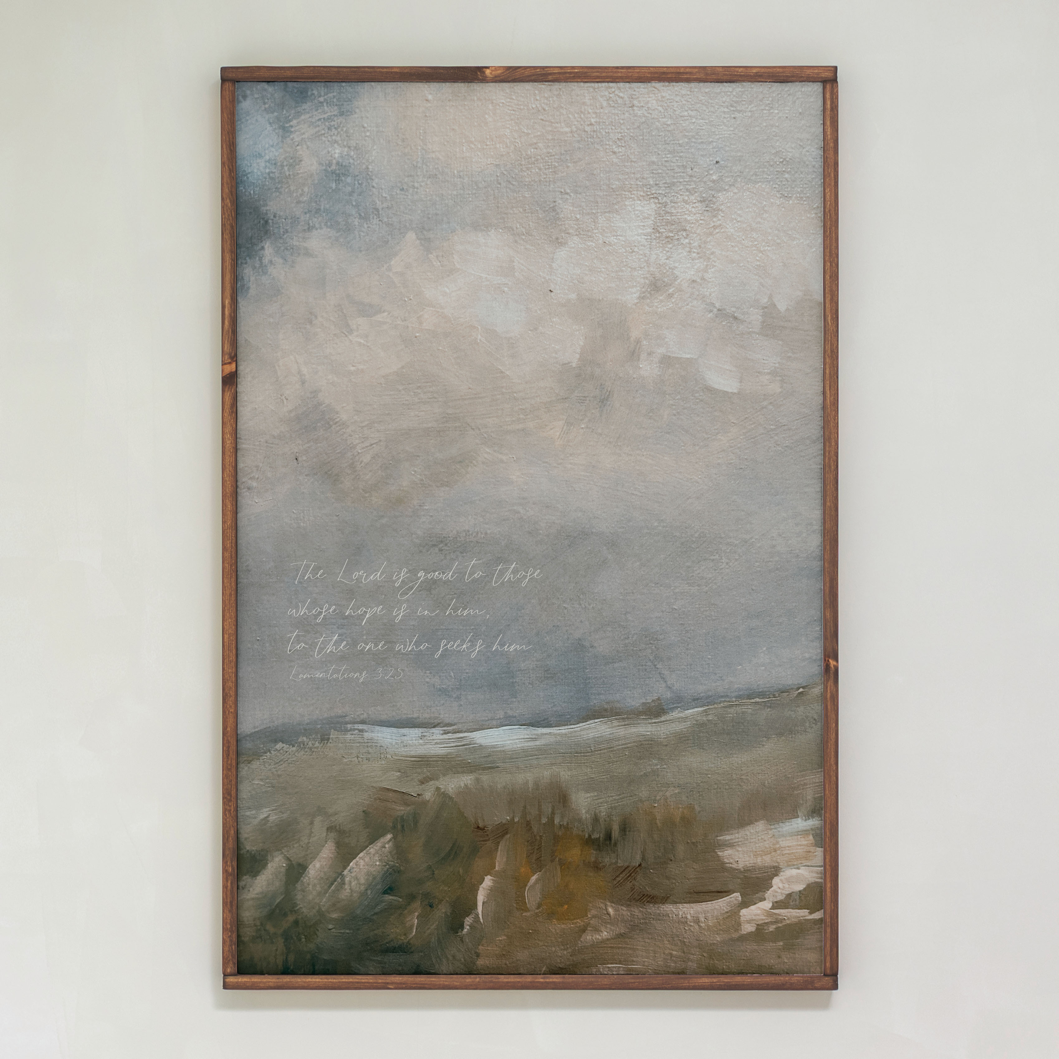 The Lord Is Good To Those Whose Hope Is In Him | Framed Wood Art | 694