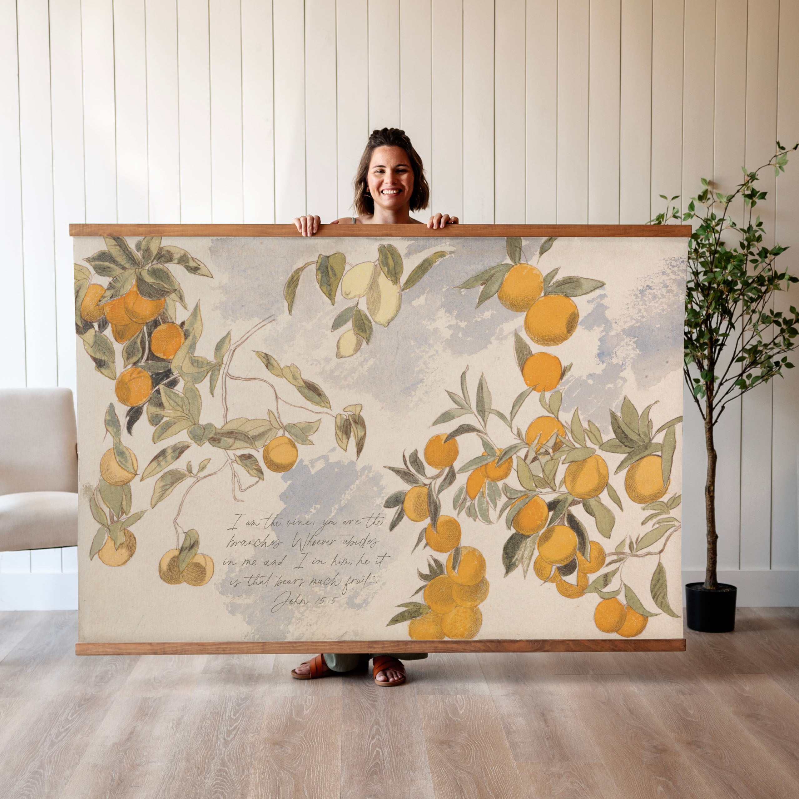 I Am The Vine, You Are The Branches | Horizontal Tapestry | 696
