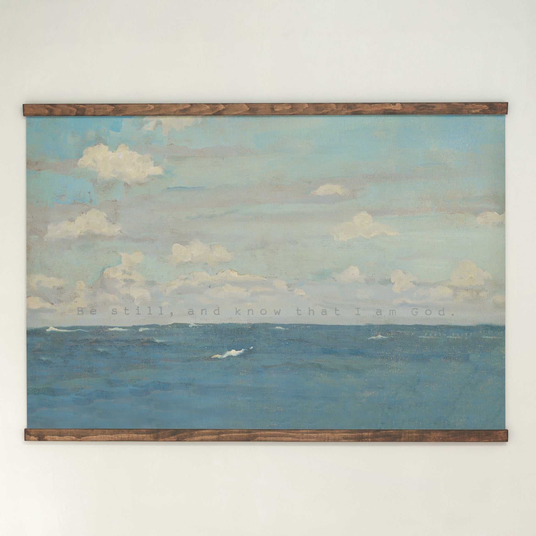 Be Still, And Know That I Am God | Horizontal Tapestry | Medium Brown