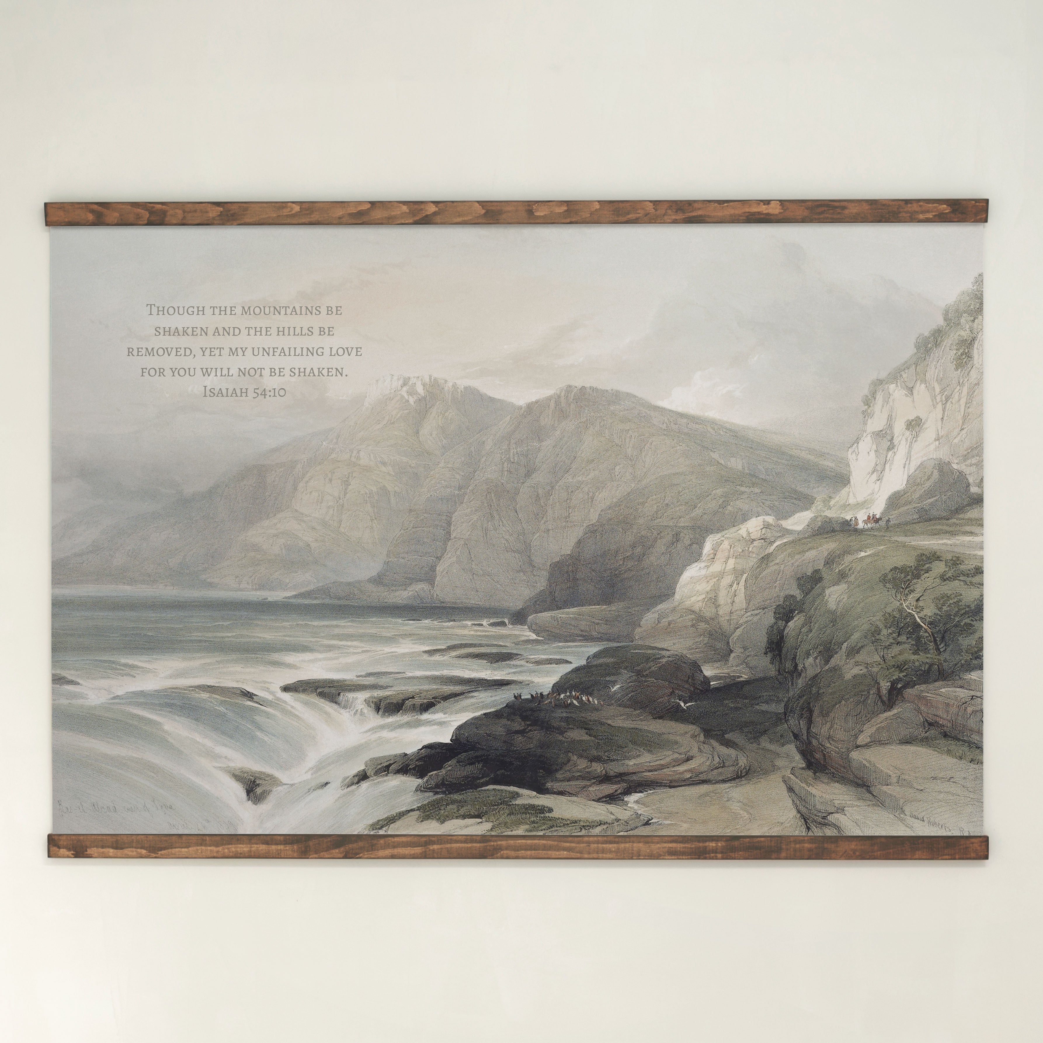 Though The Mountains Be Shaken | Horizontal Tapestry | 699