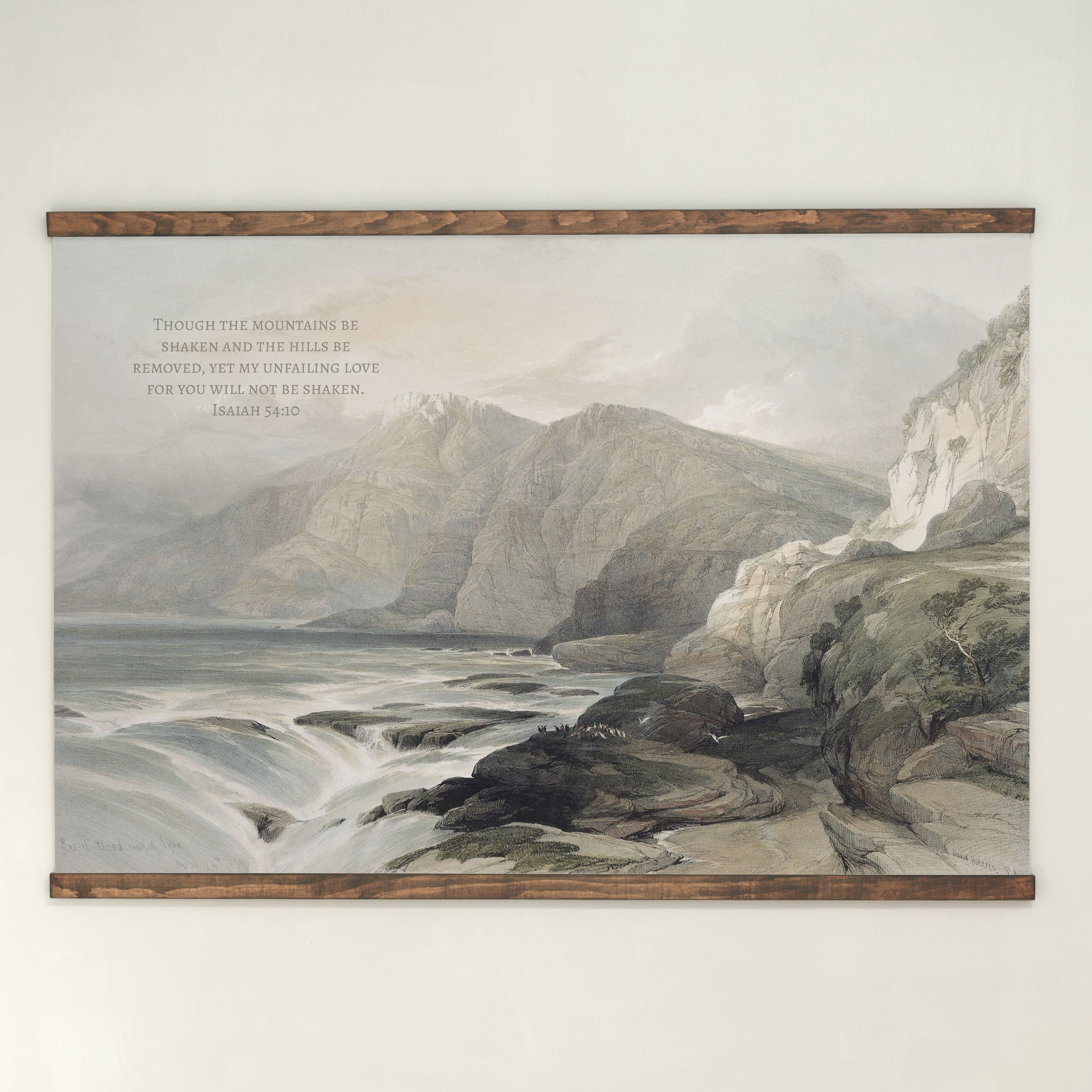 Though The Mountains Be Shaken | Horizontal Tapestry | 699