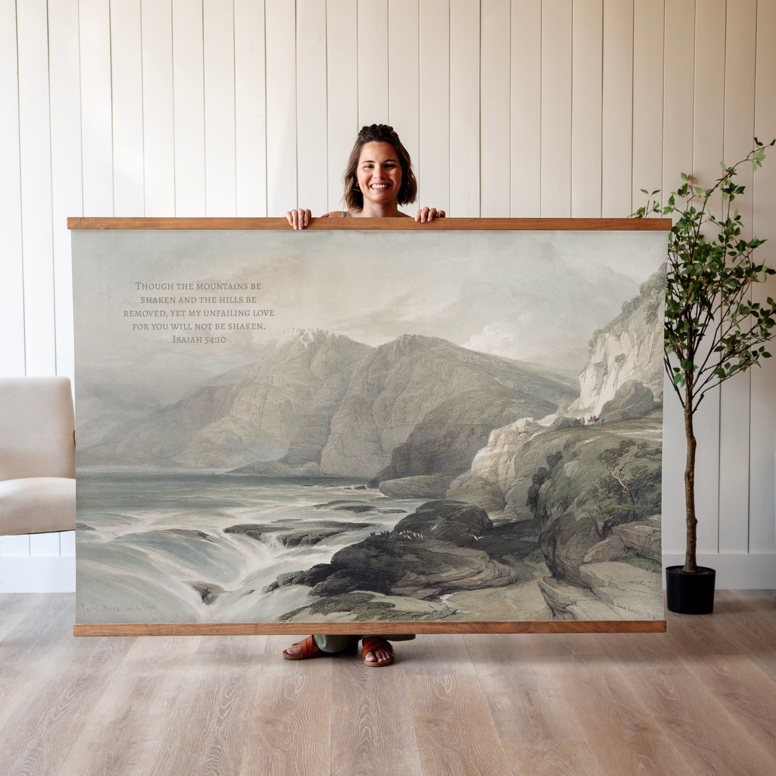Though The Mountains Be Shaken | Horizontal Tapestry | 699