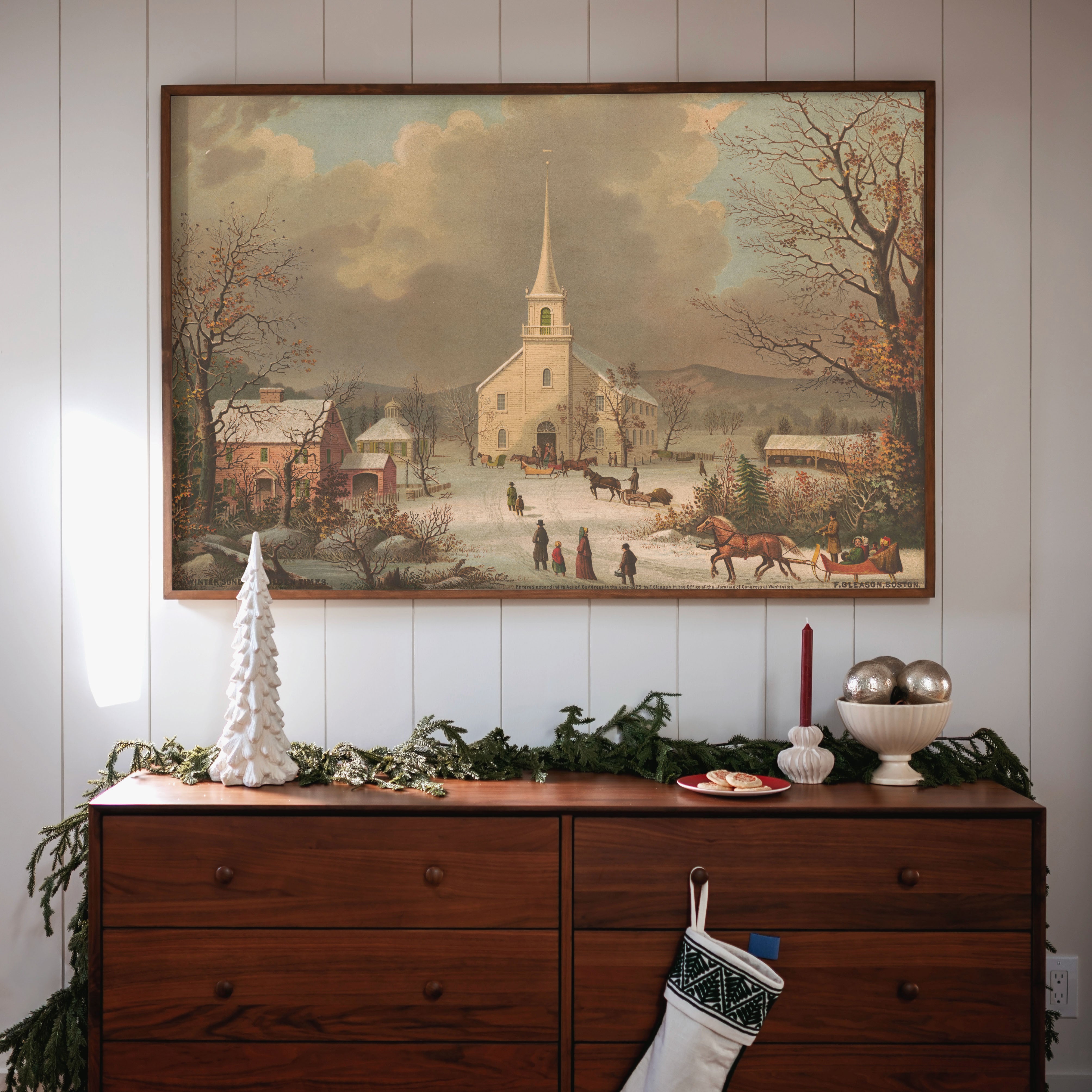 "Sunday Service" Framed Canvas | Horizontal | 702