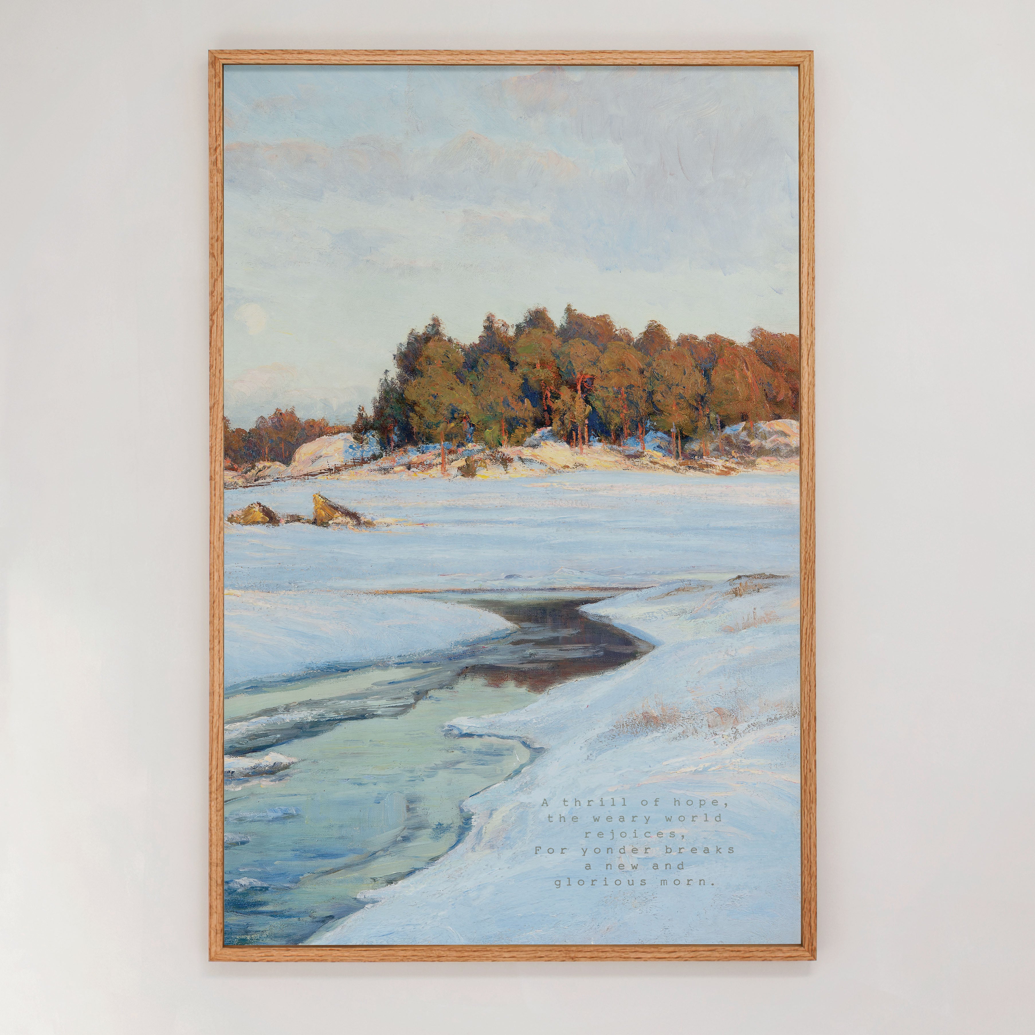"A Thrill Of Hope" Framed Canvas | Vertical | 711