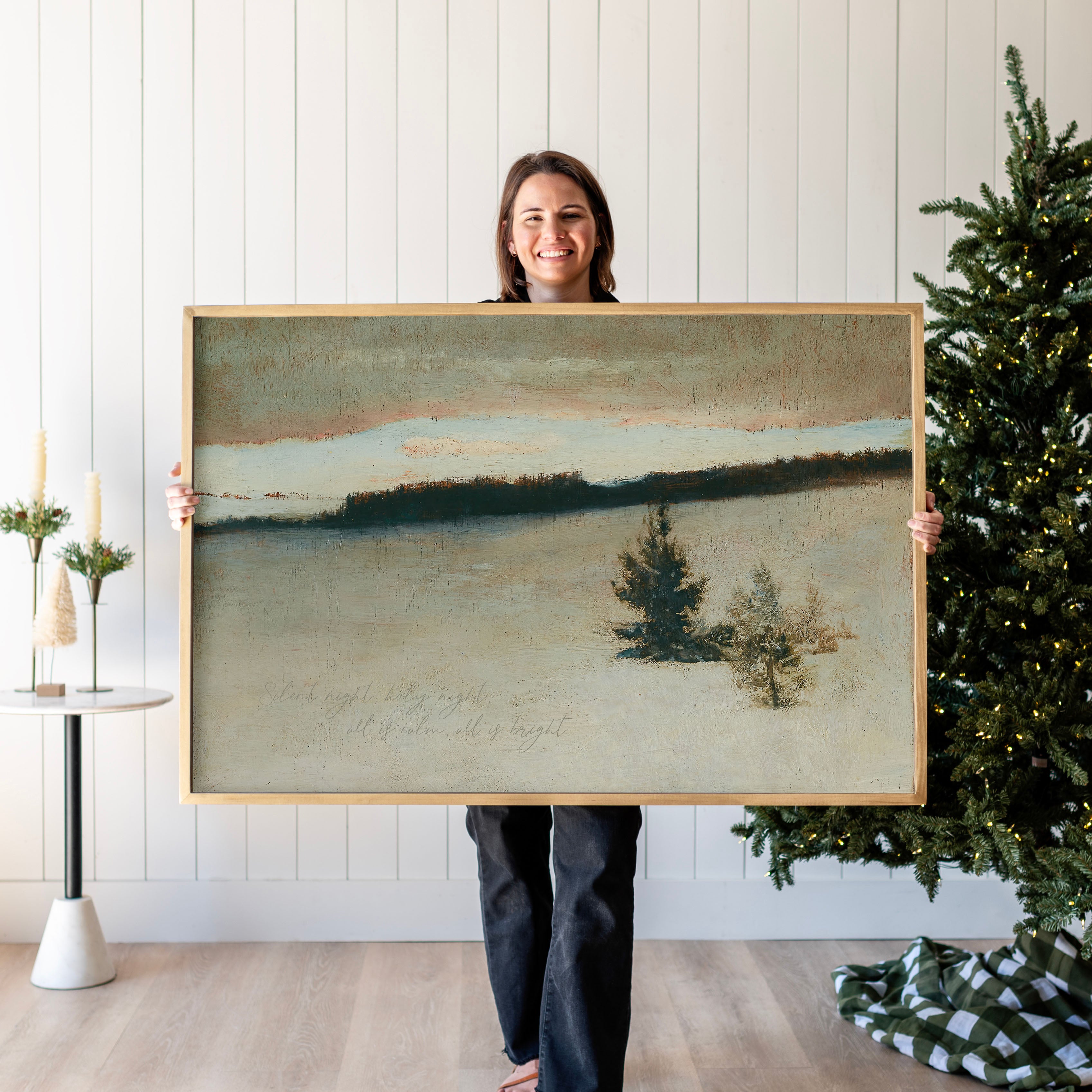 "Silent Night" Framed Canvas | Horizontal | 712