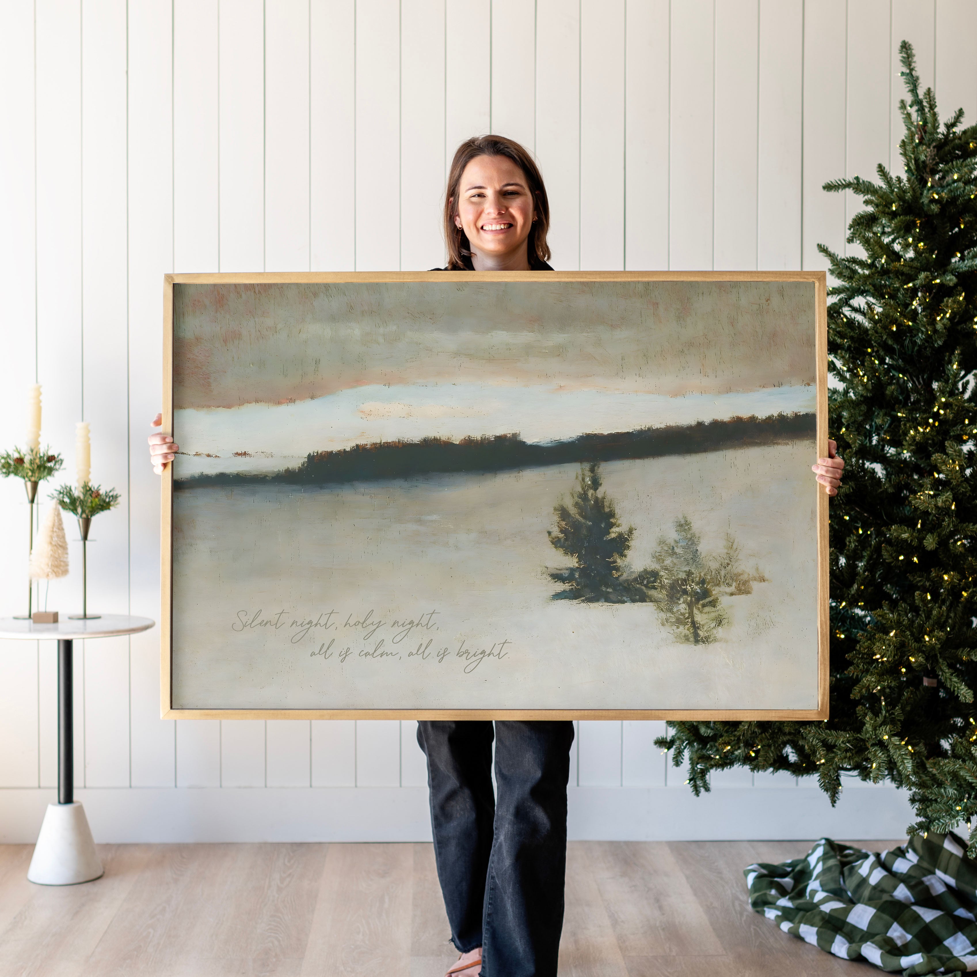 "Silent Night" Framed Canvas | Horizontal | 712