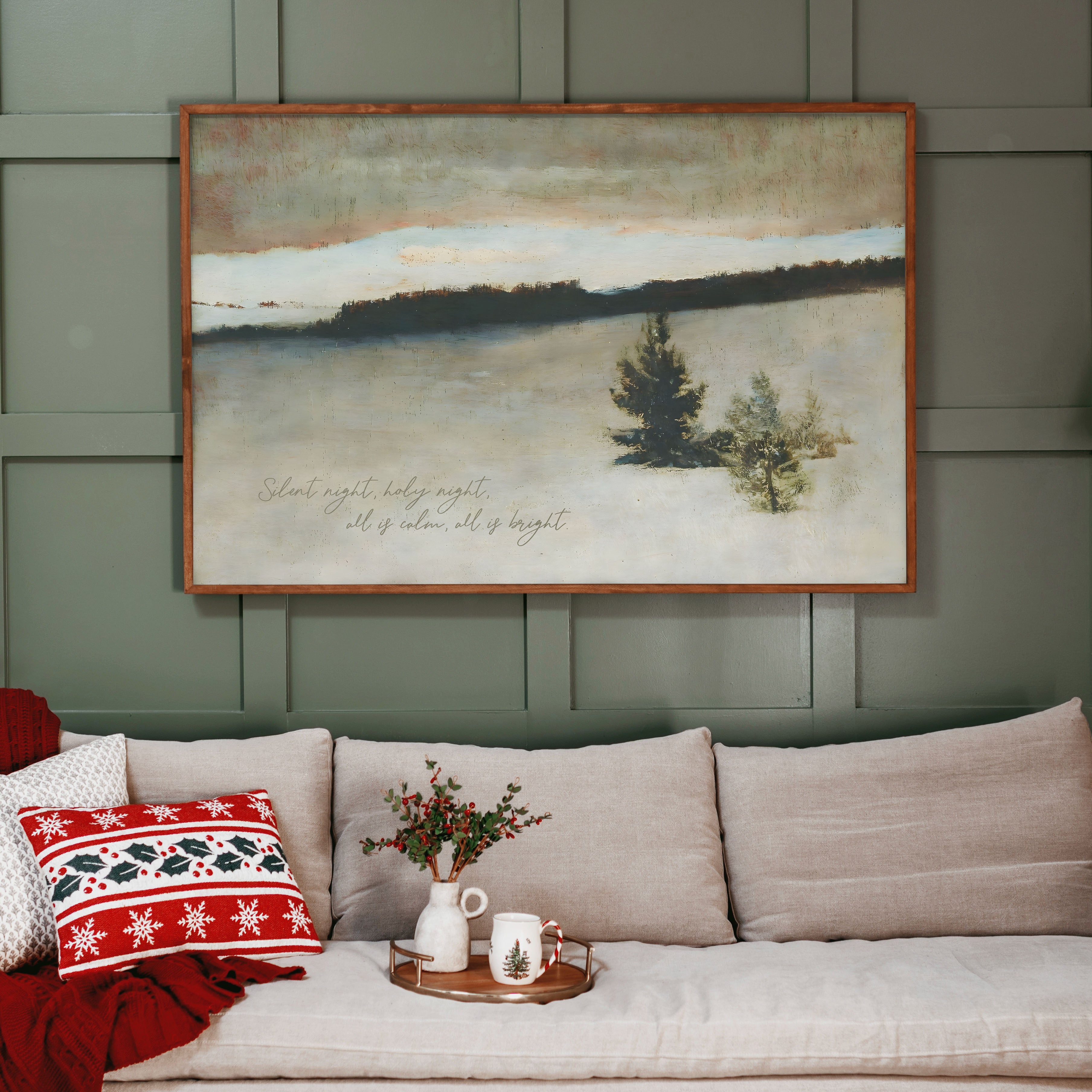 "Silent Night" Framed Canvas | Horizontal | 712