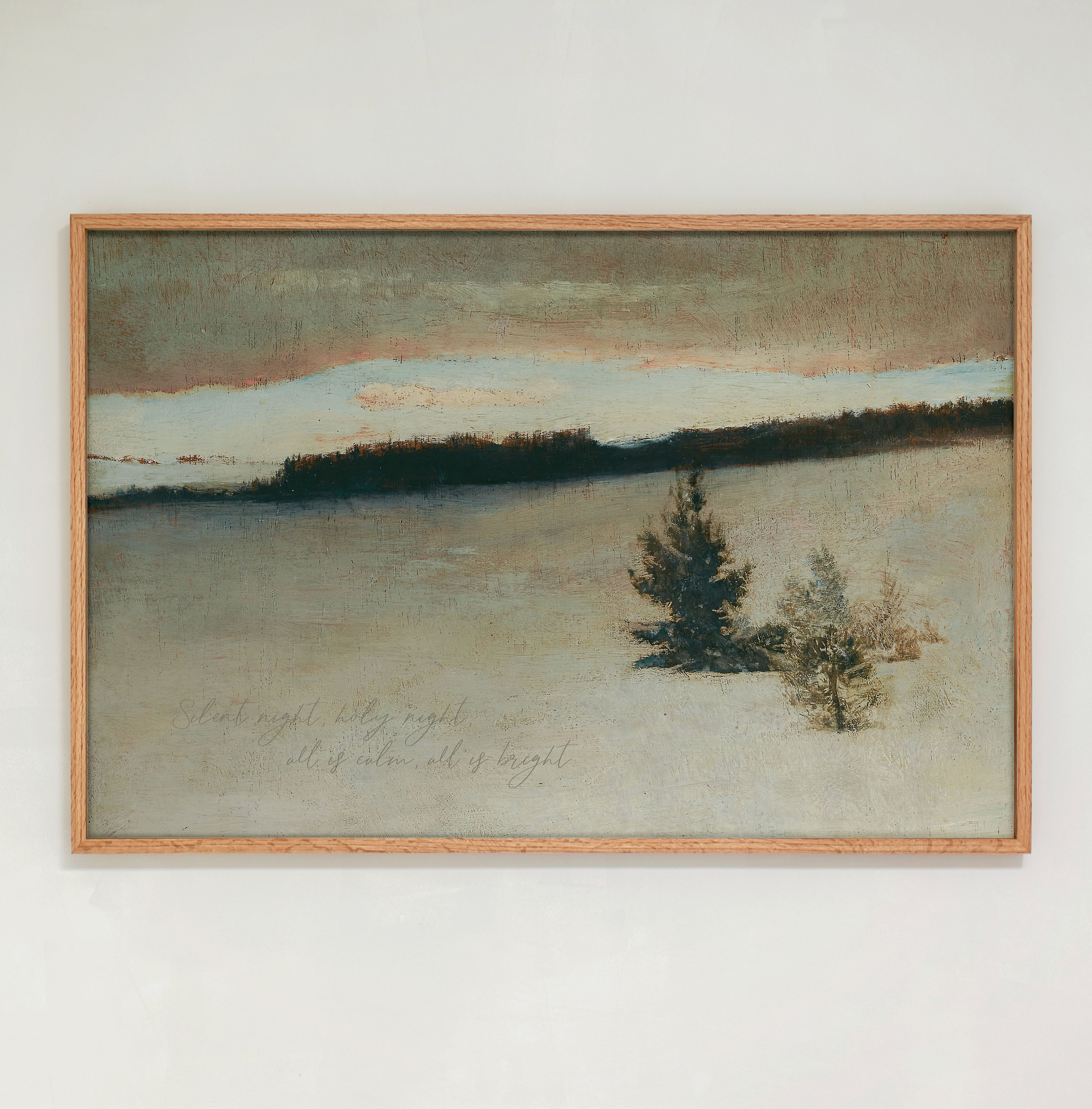 "Silent Night" Framed Canvas | Horizontal | 712