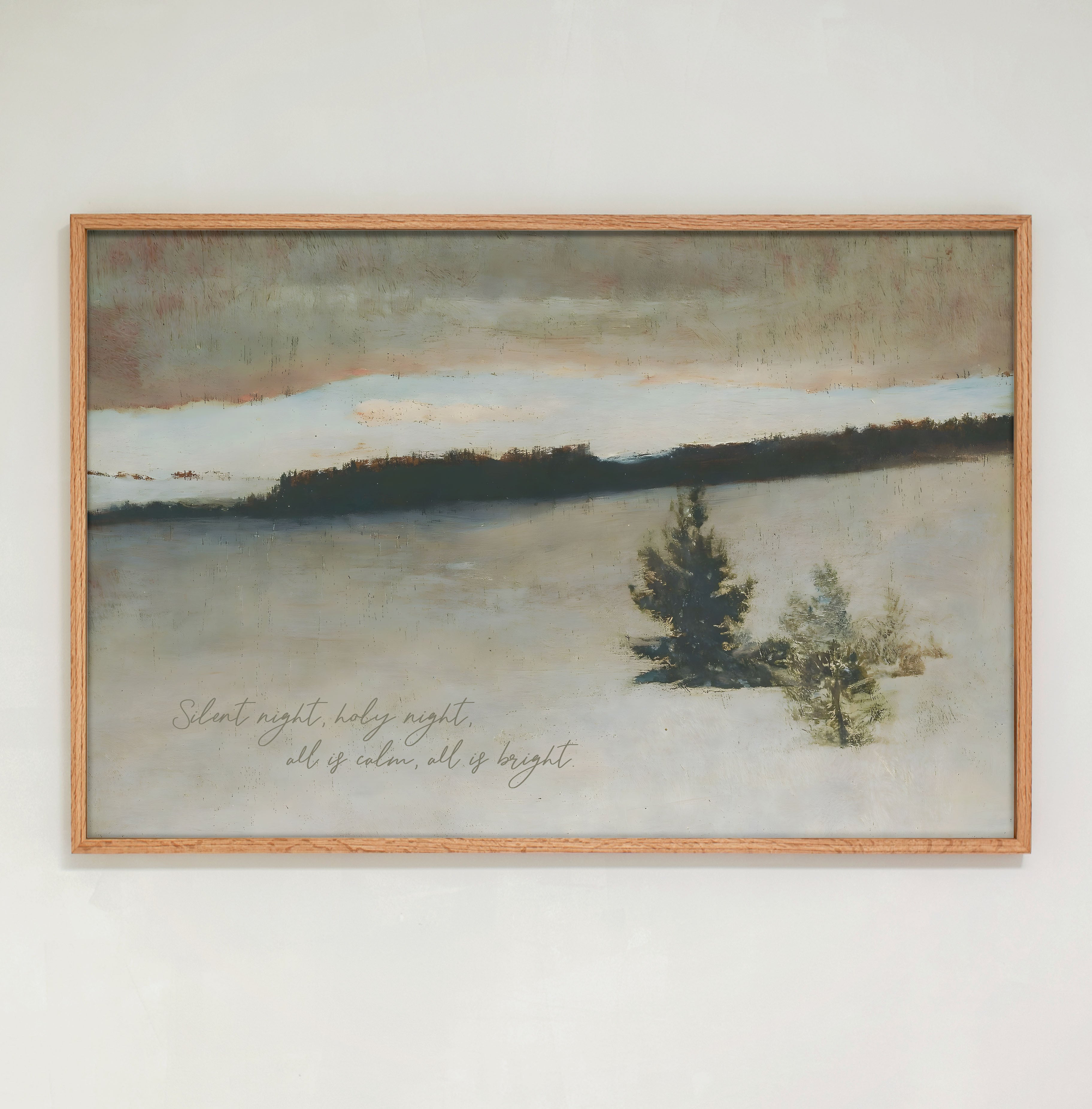 "Silent Night" Framed Canvas | Horizontal | 712