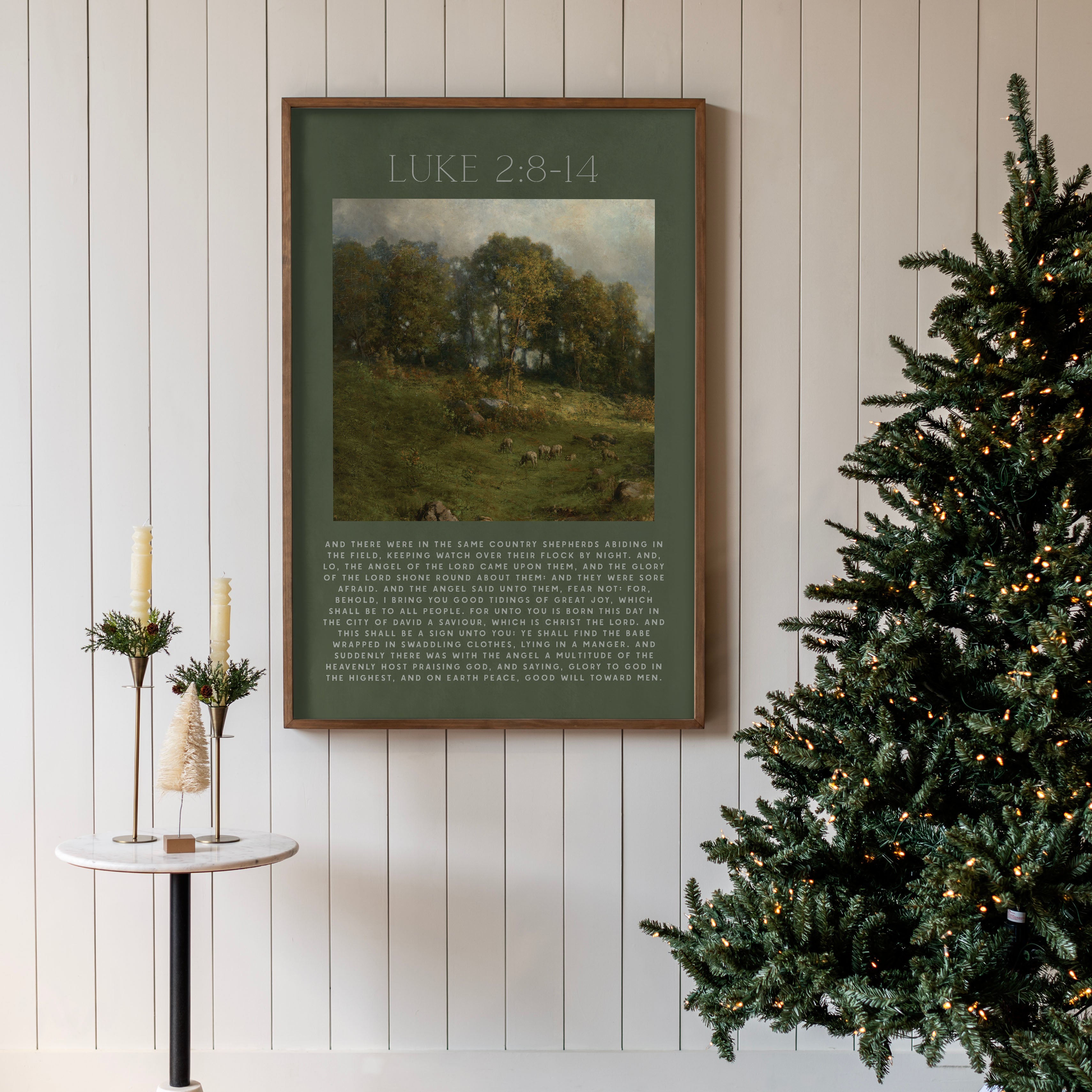 "I Bring You Good Tidings Of Great Joy" Framed Canvas | Vertical | 714