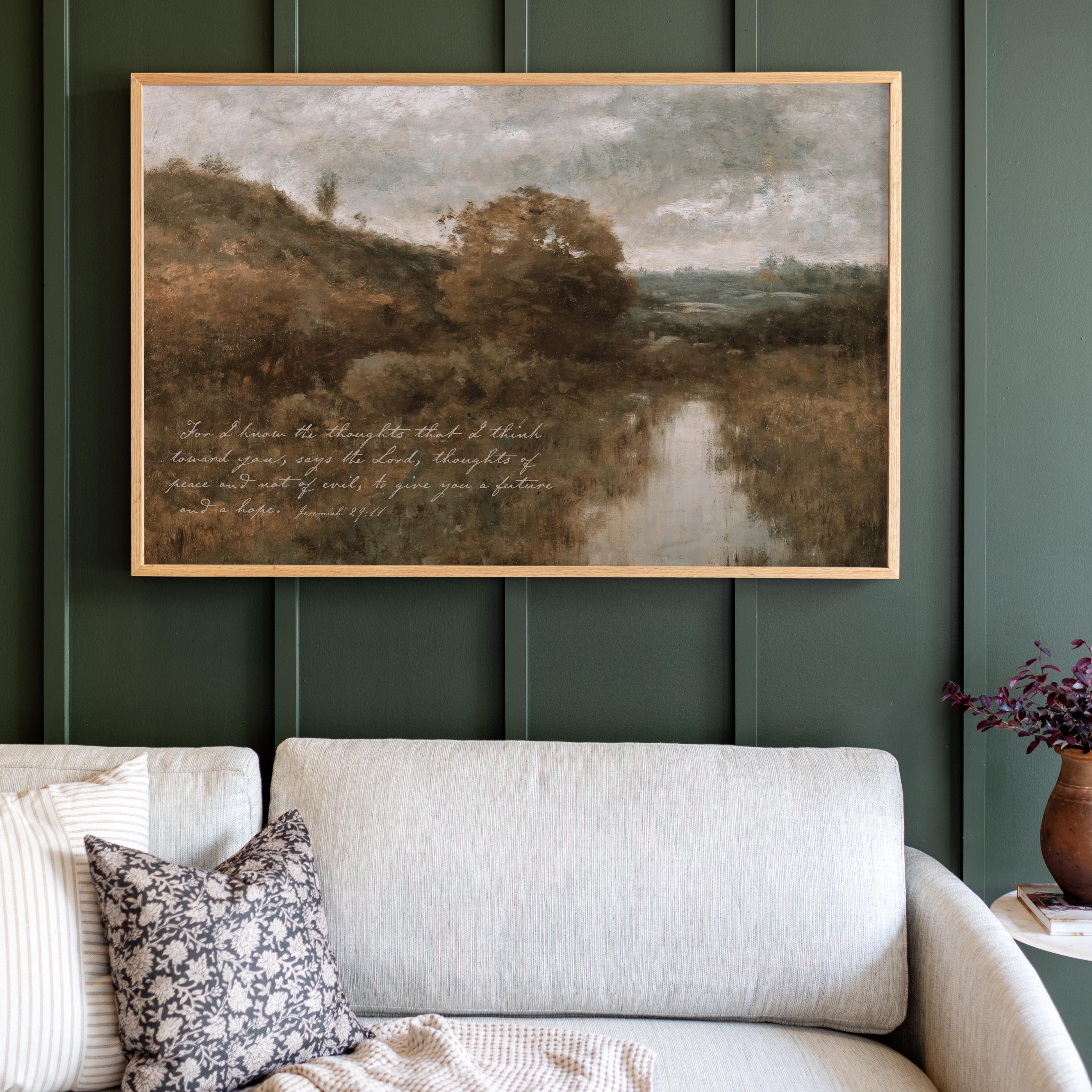 "For I Know" Framed Canvas | Horizontal | 716