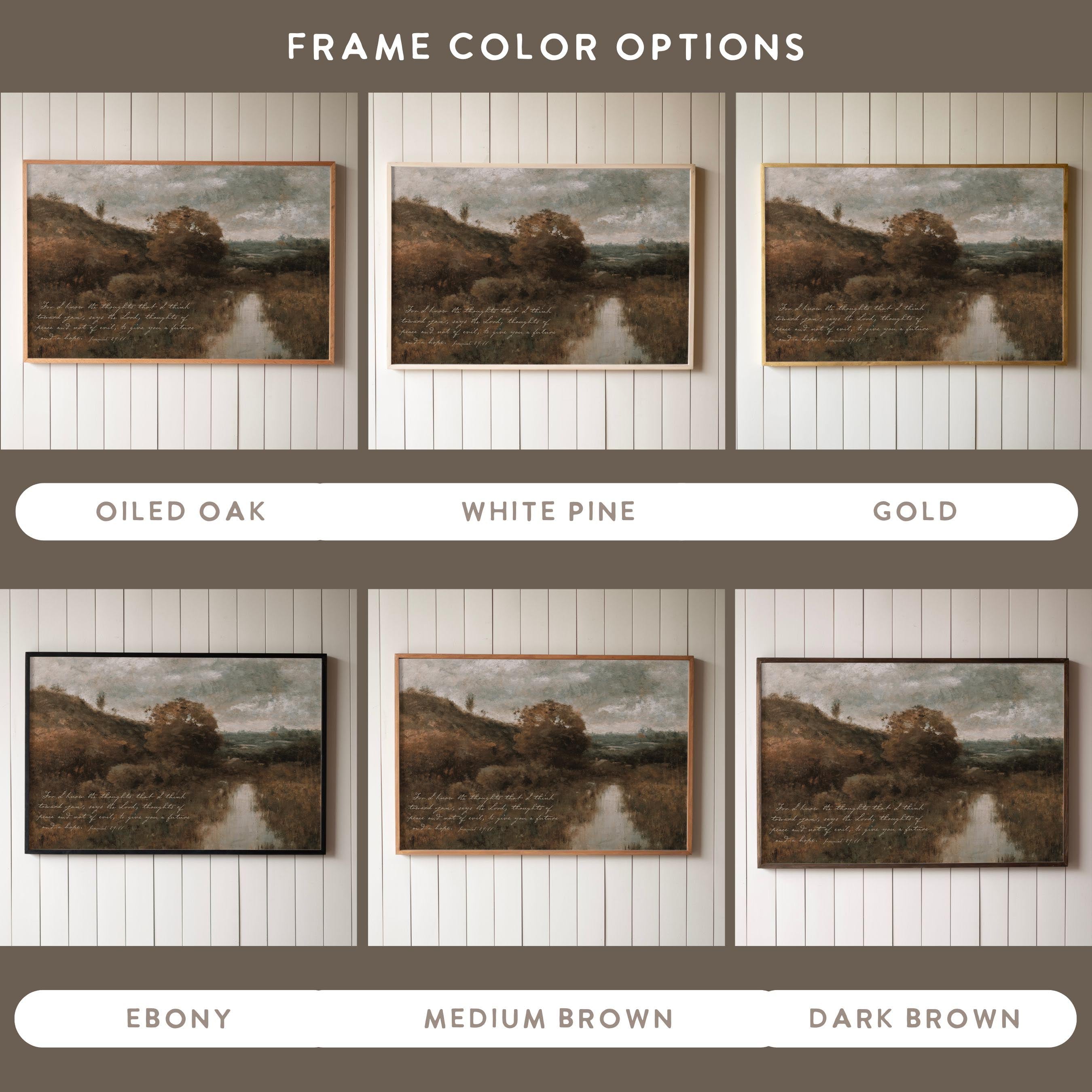 "For I Know" Framed Canvas | Horizontal | 716