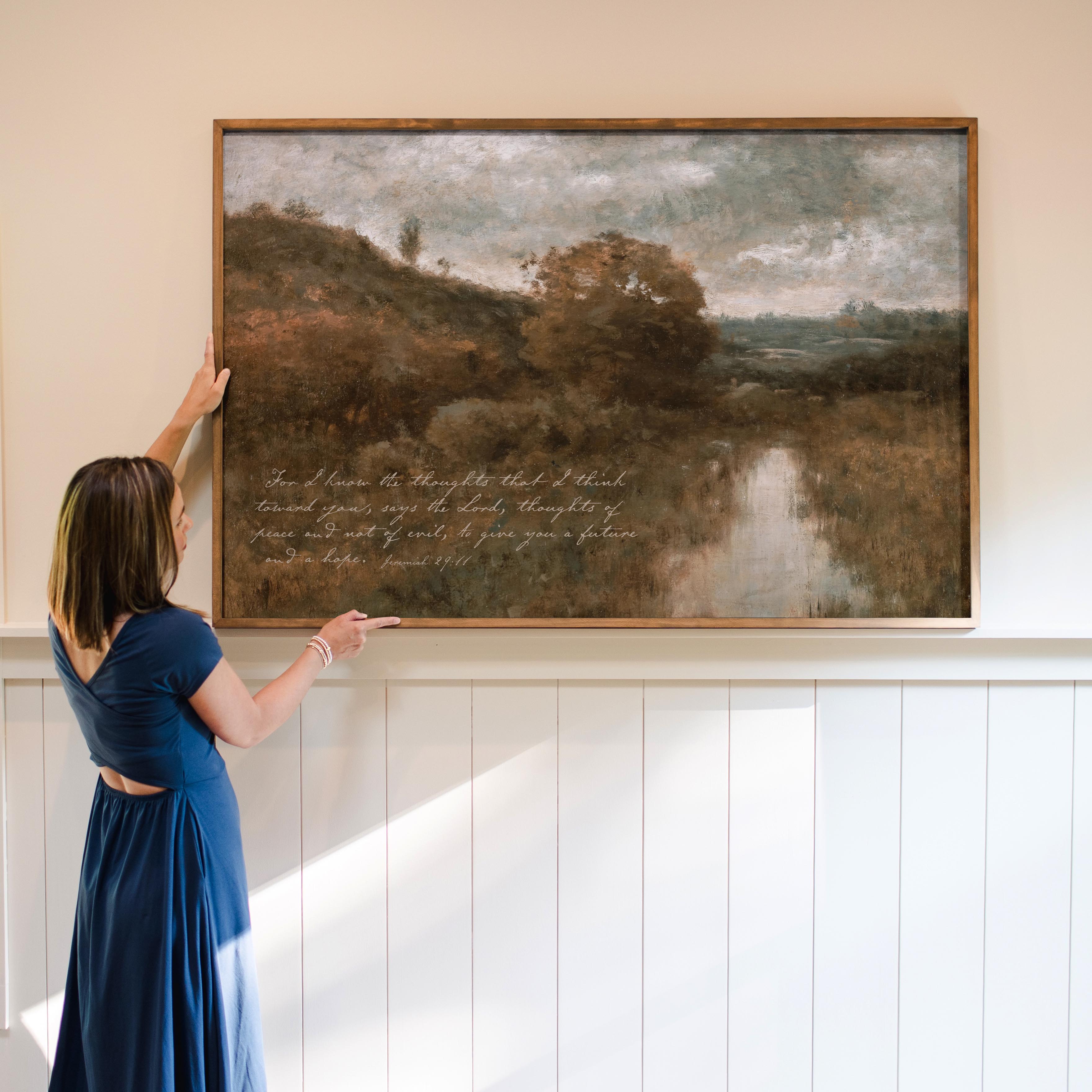 "For I Know" Framed Canvas | Horizontal | 716
