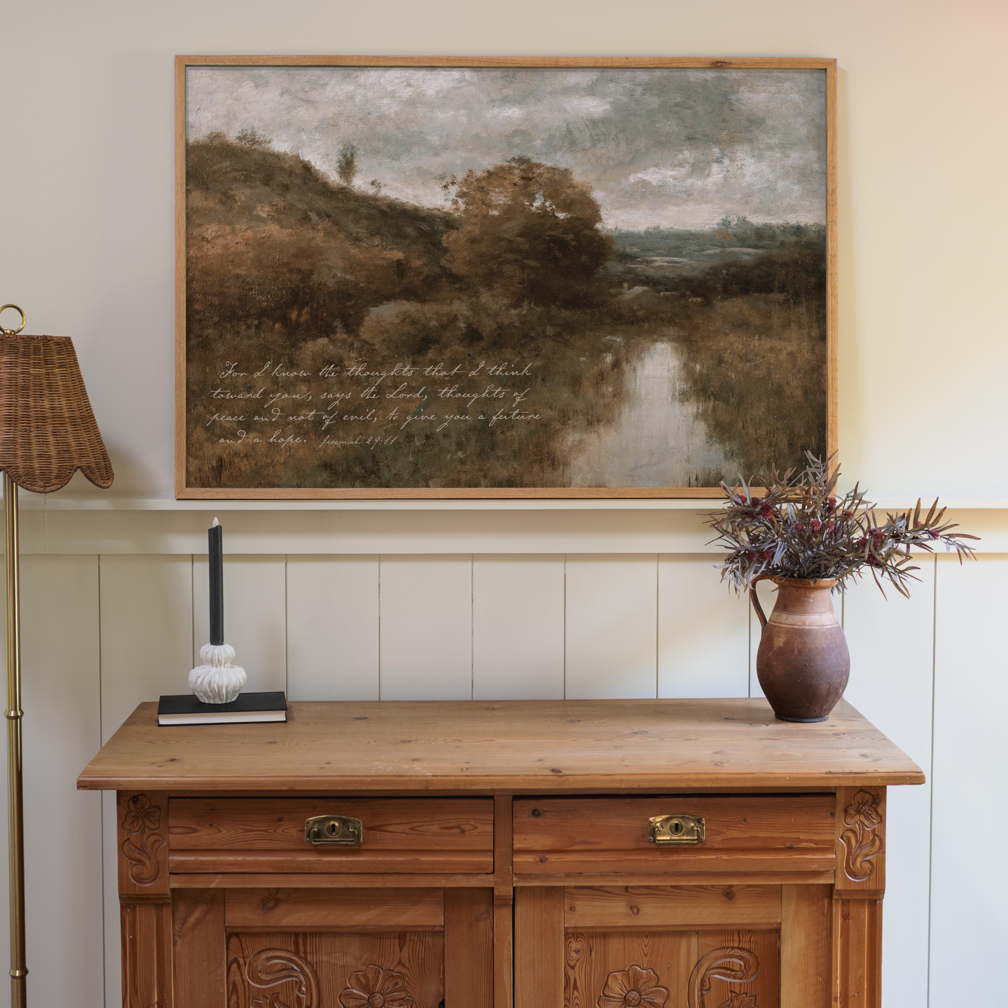 "For I Know" Framed Canvas | Horizontal | 716