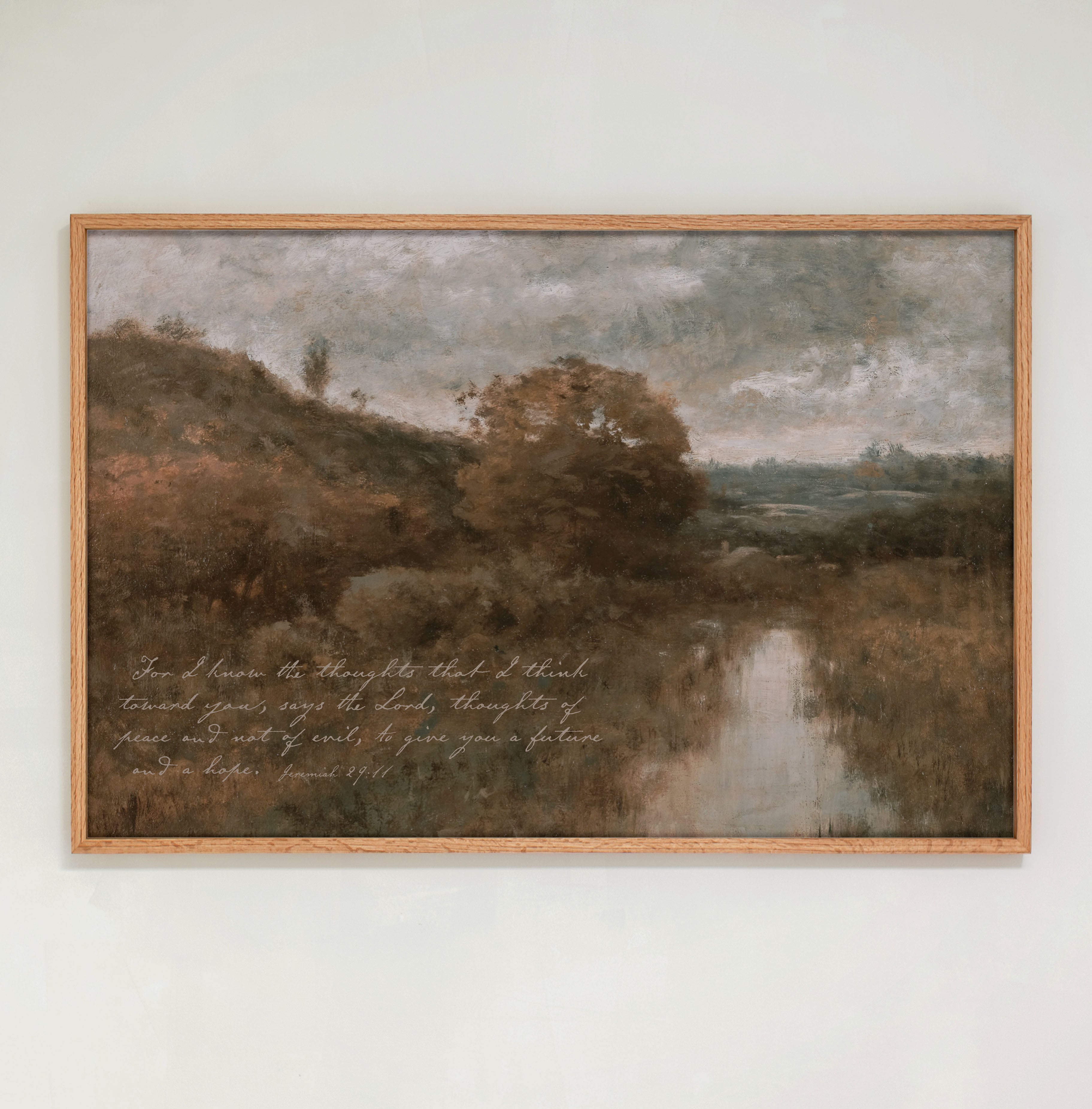 "For I Know" Framed Canvas | Horizontal | 716