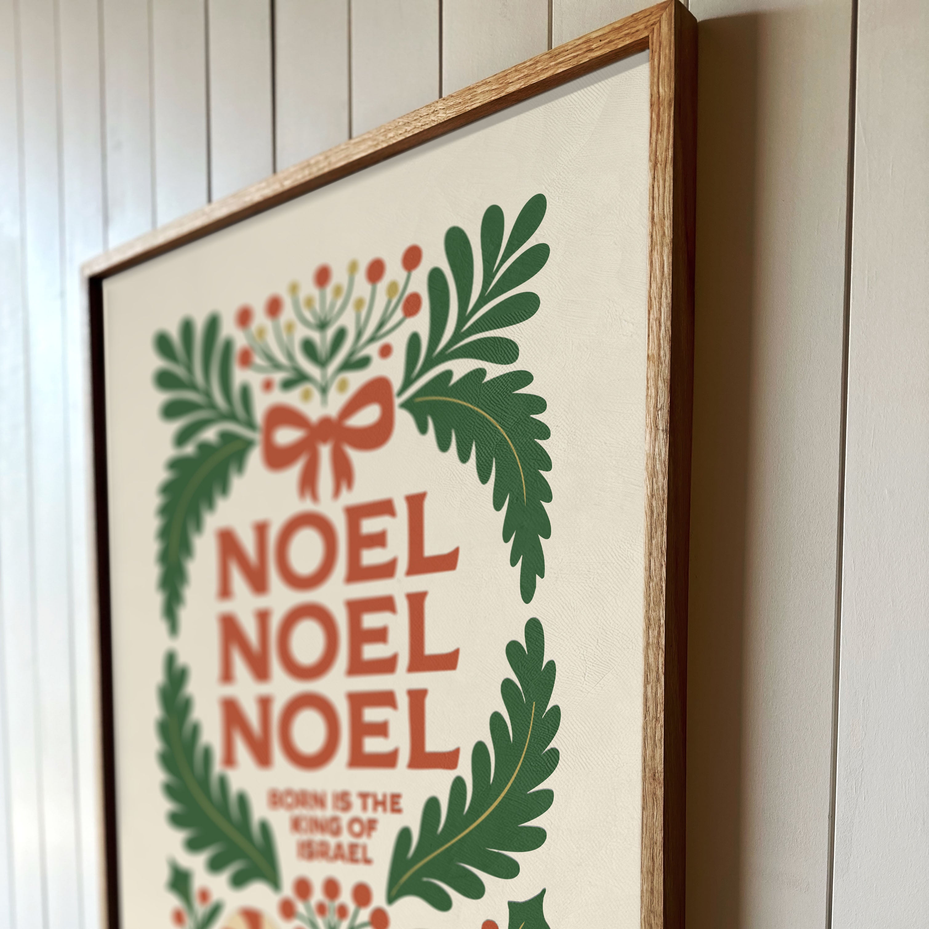 "Noel Noel Noel" Framed Canvas | Vertical | 717