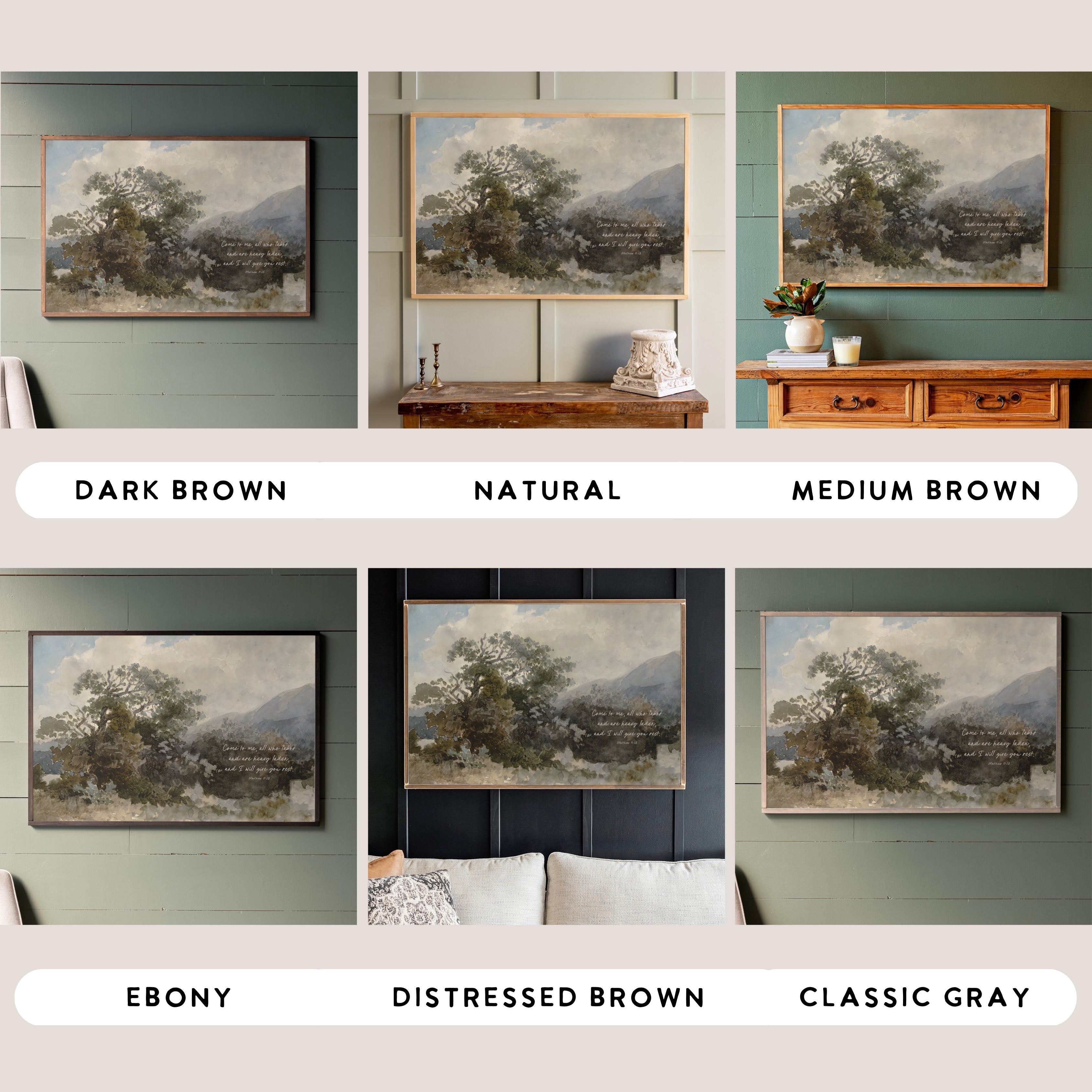 I Will Give You Rest | Framed Wooden Art - Horizontal | 719