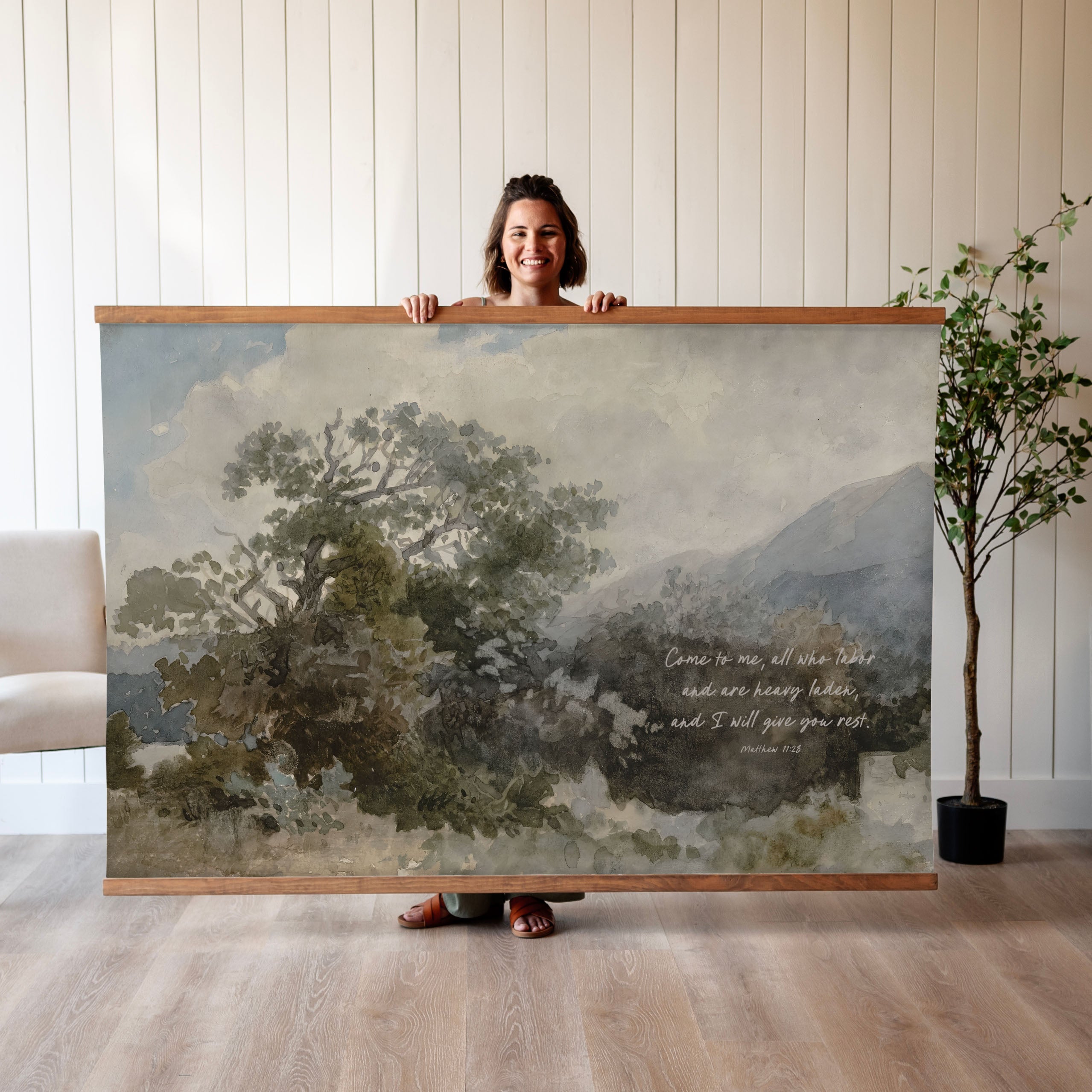 I Will Give You Rest | Horizontal Tapestry | 719