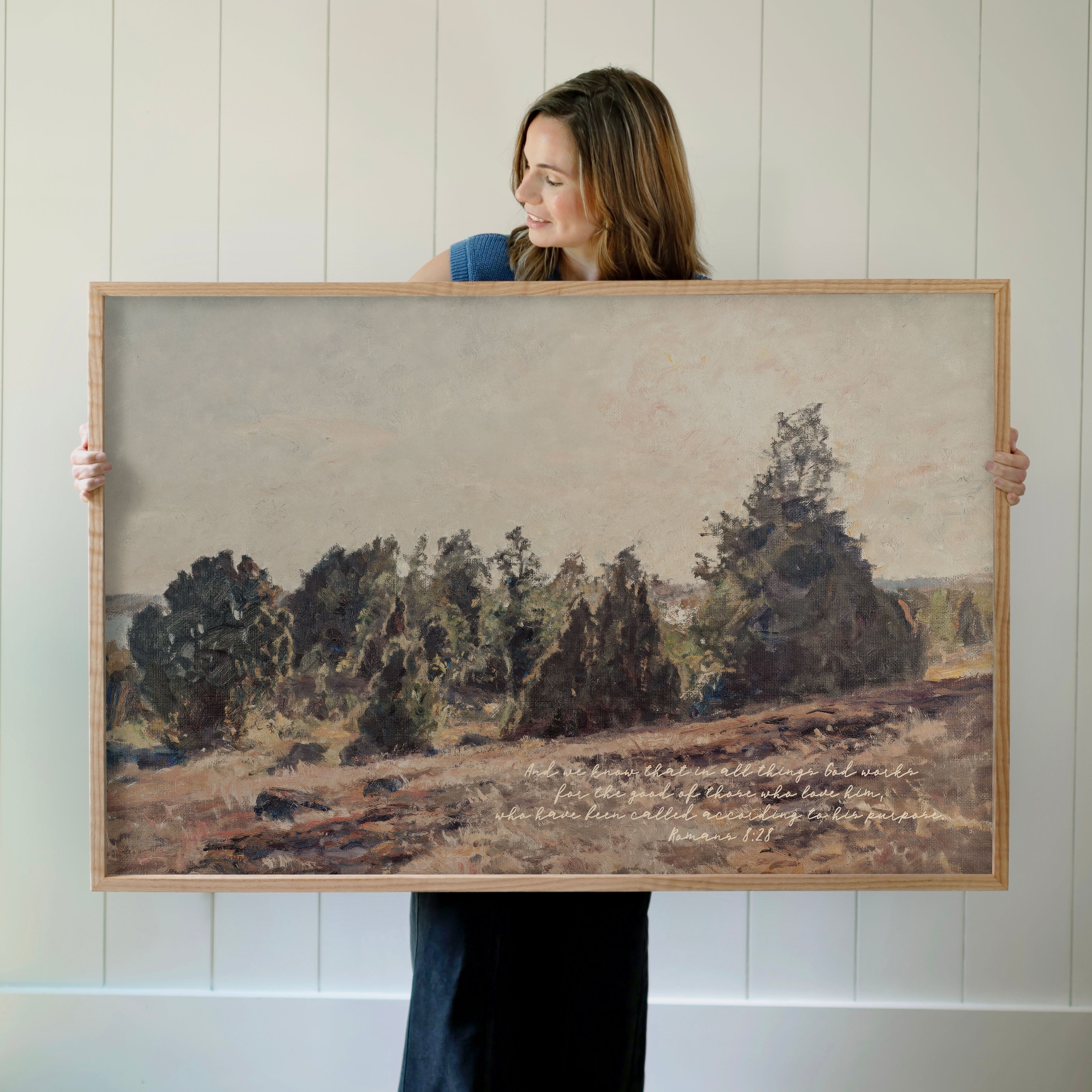 "Romans 2:28" Framed Canvas | Horizontal | 720