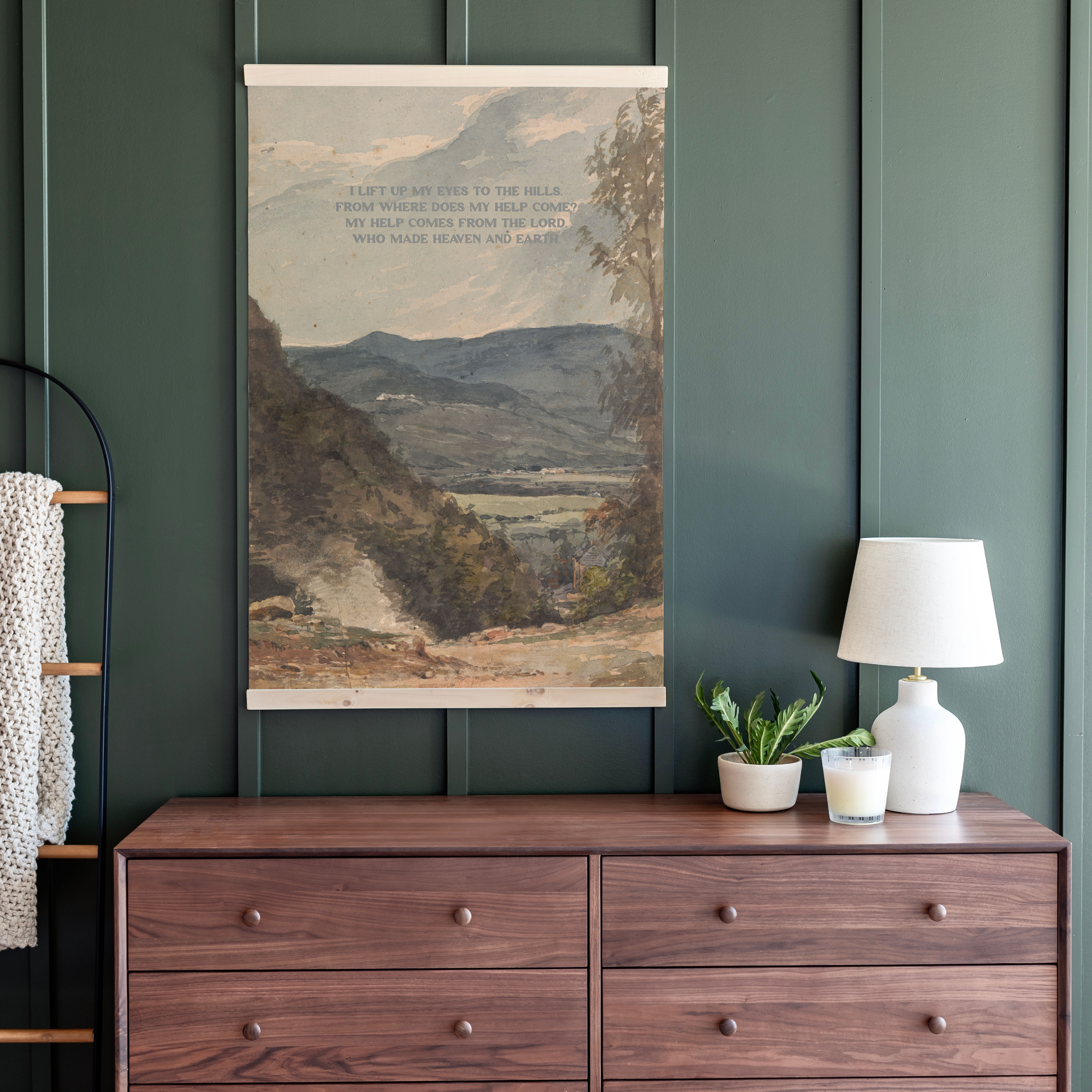 I Lift My Eyes To The Hills | Vertical Tapestry | 721