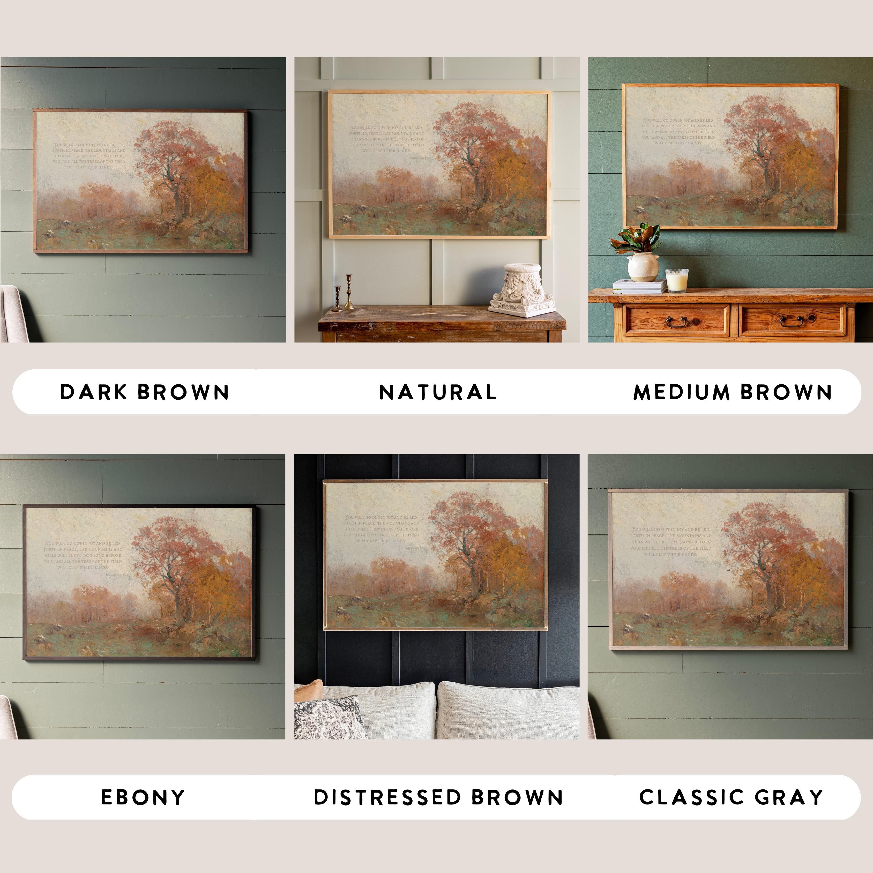 The Trees Of The Field Will Clap Their Hands | Framed Wooden Art - Horizontal | 722