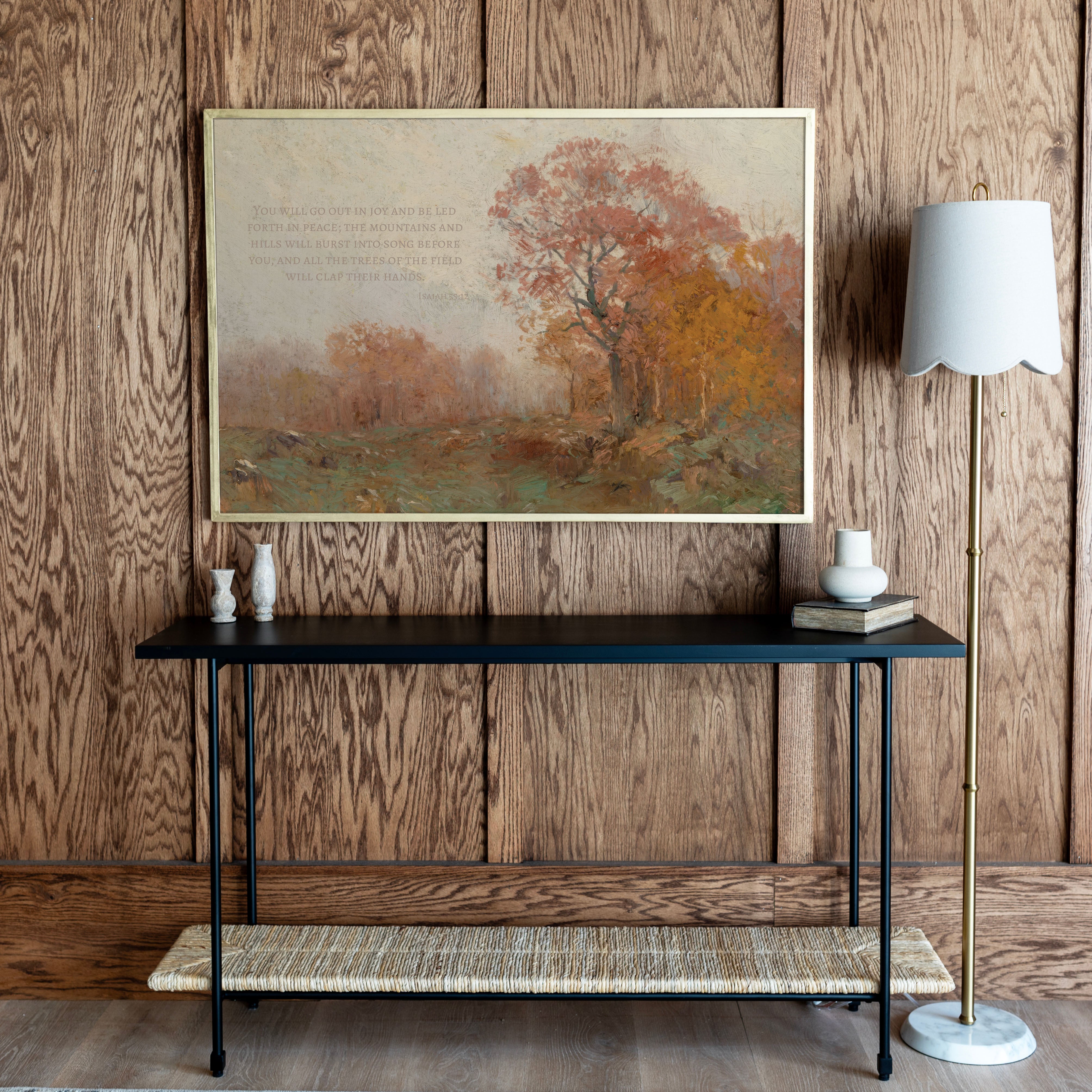 "The Trees Of The Field Will Clap Their Hands" Framed Canvas | Horizontal | 722