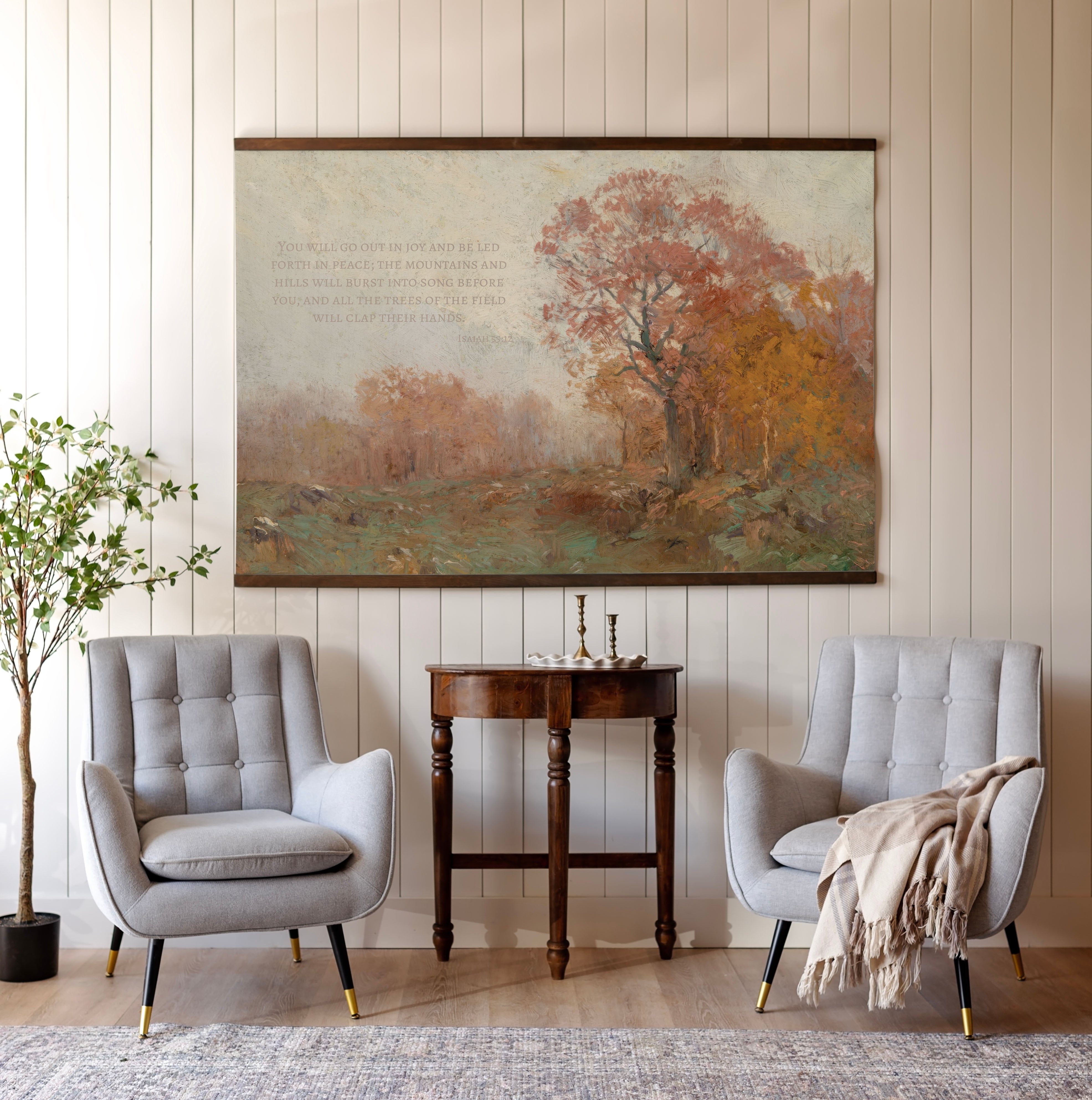 The Trees Of The Field Will Clap Their Hands | Horizontal Tapestry | 722