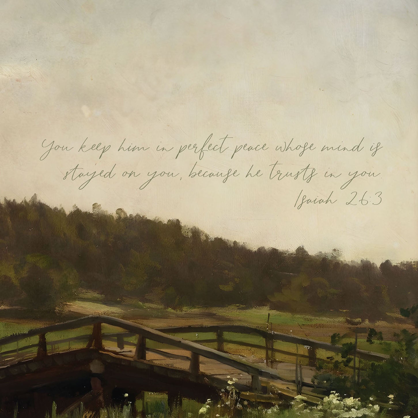 Perfect Peace | Framed Wooden Art - Horizontal | 728