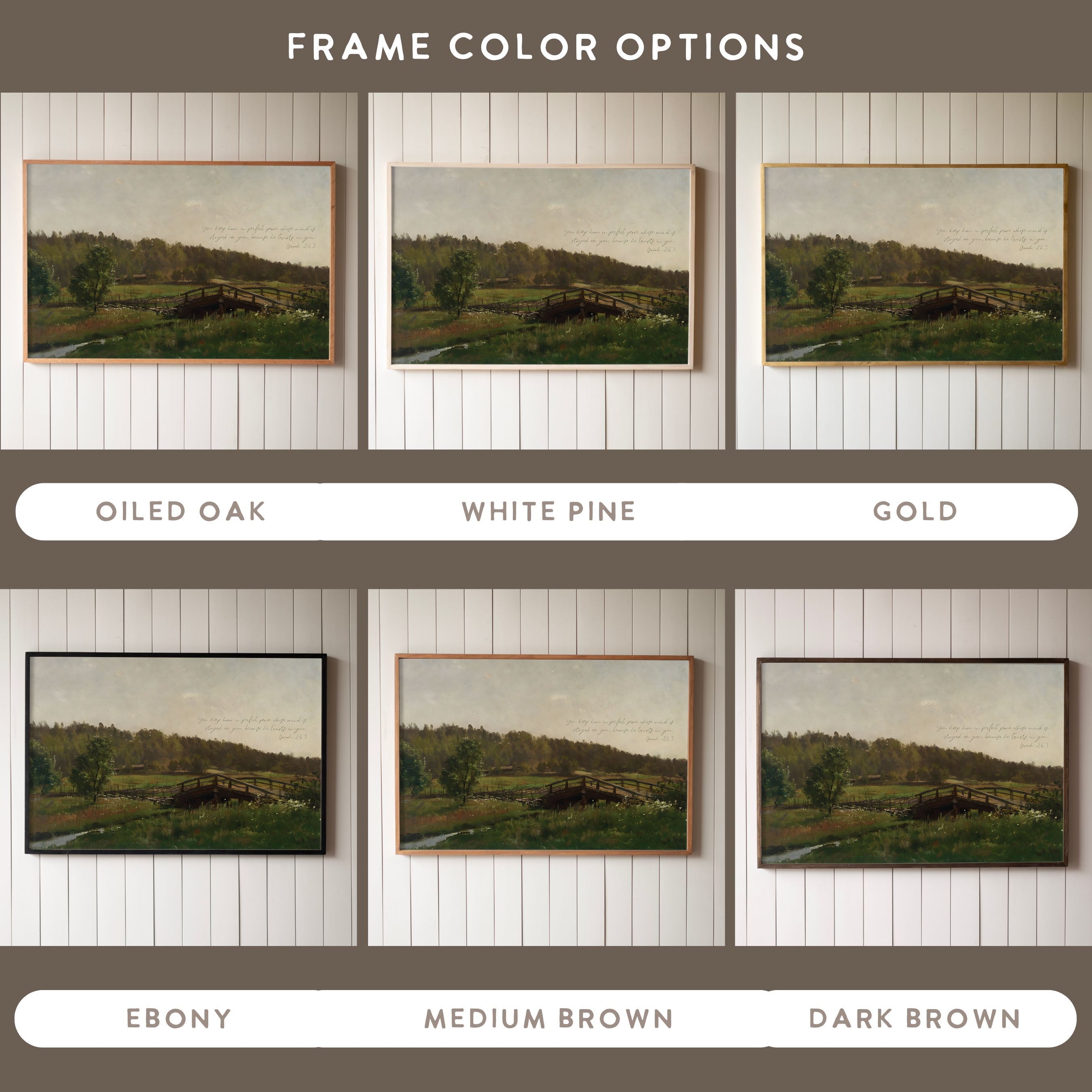 "Perfect Peace" Framed Canvas | Horizontal | 728