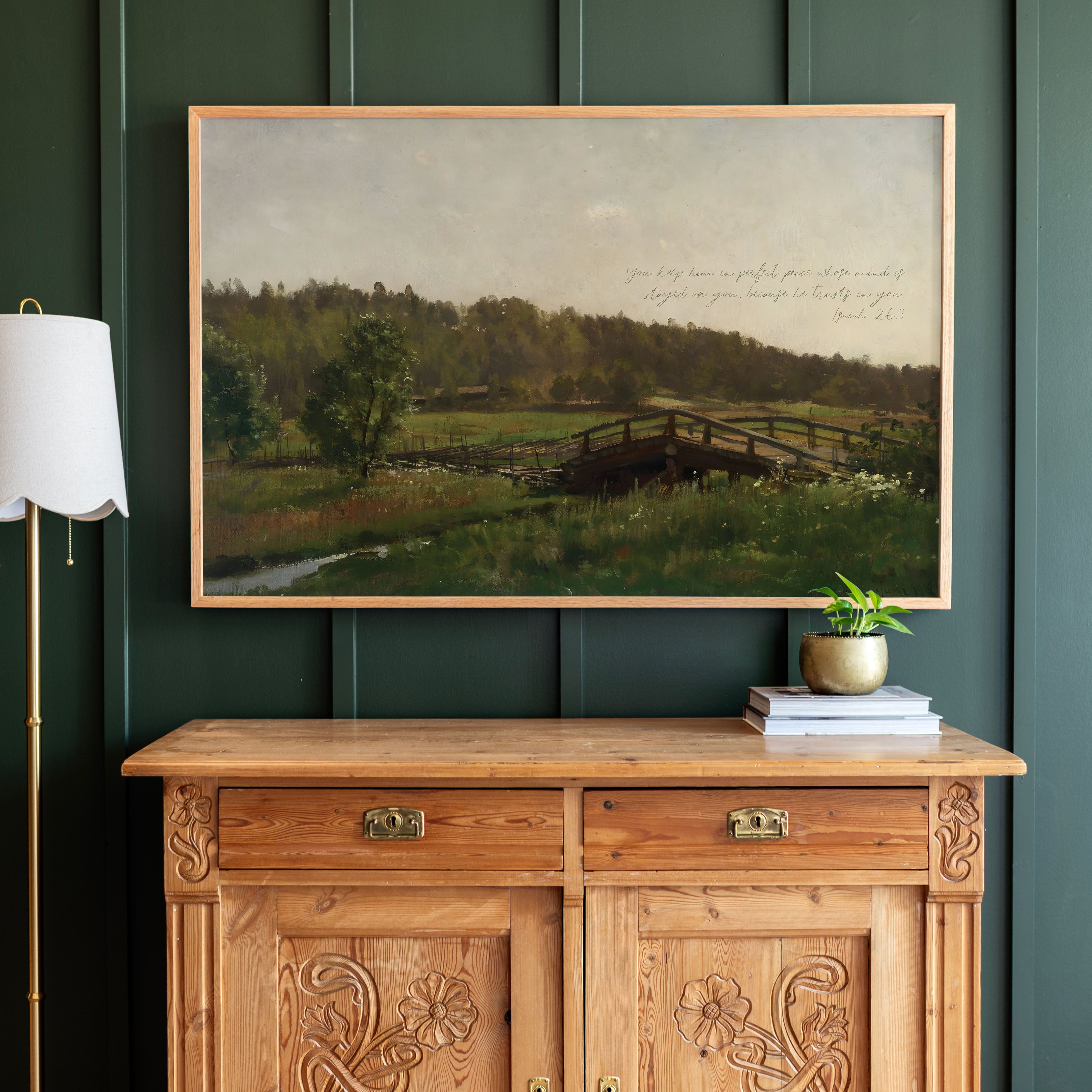 "Perfect Peace" Framed Canvas | Horizontal | 728