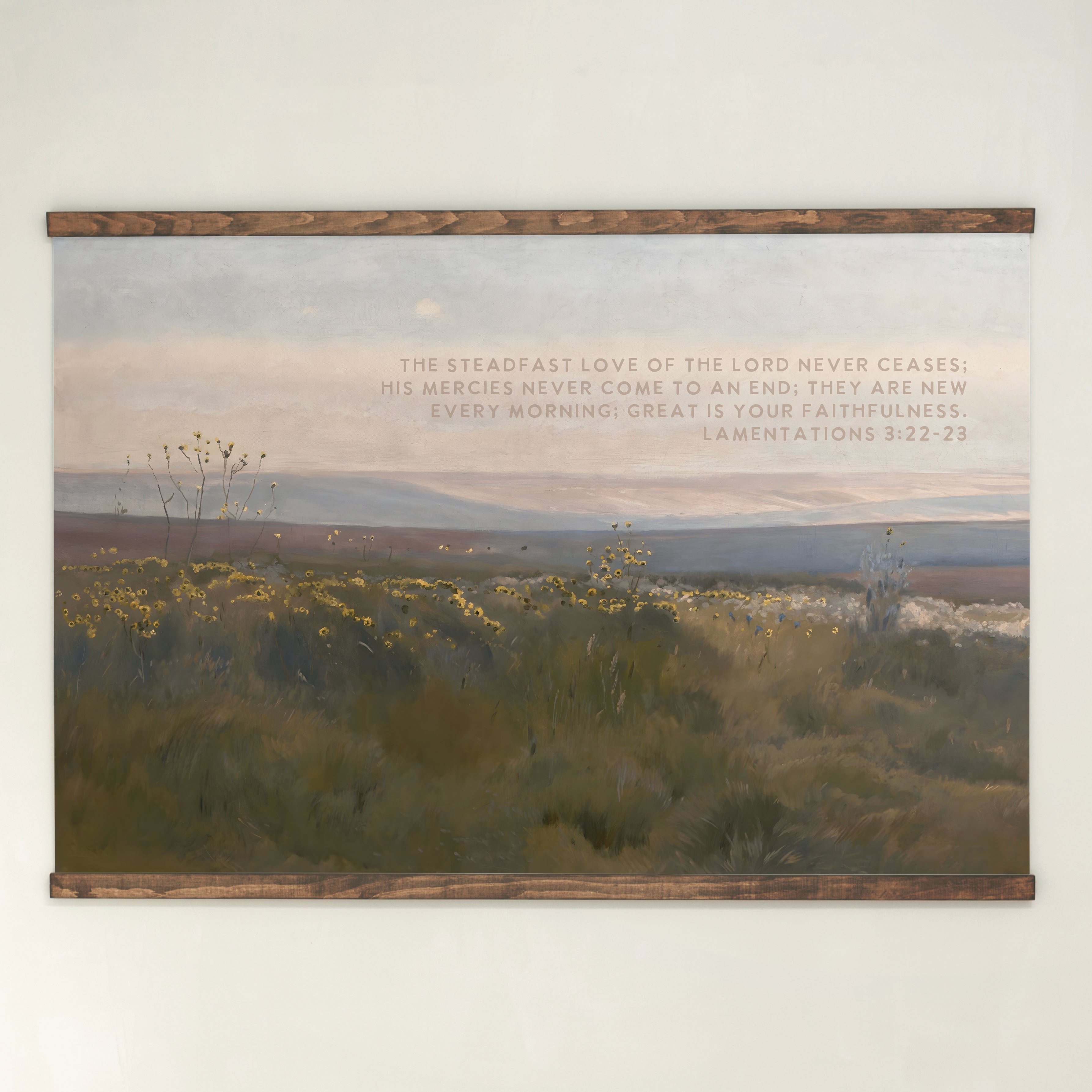His Mercies Never Come To An End | Horizontal Tapestry | 731