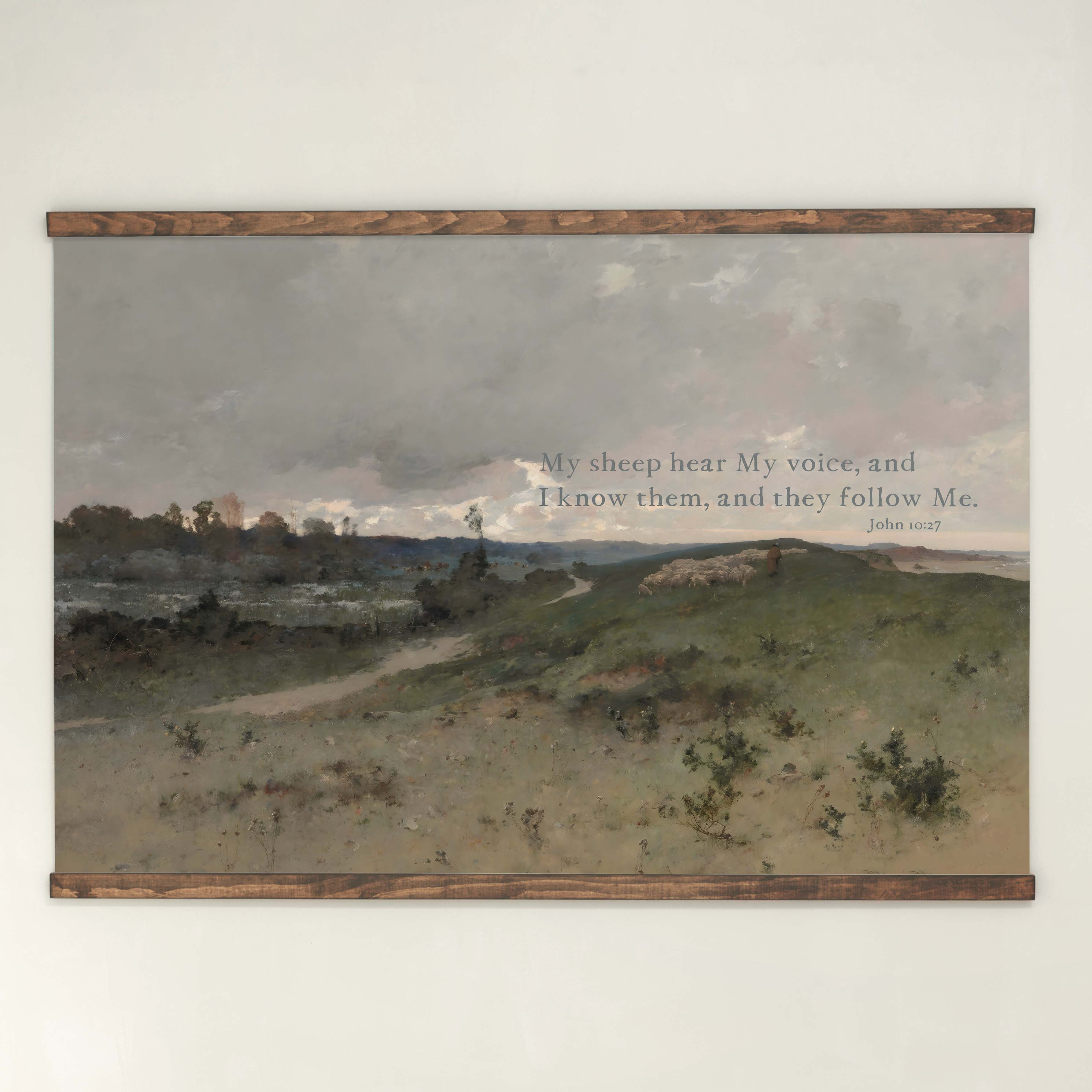 My Sheep Hear My Voice | Horizontal Tapestry | 740