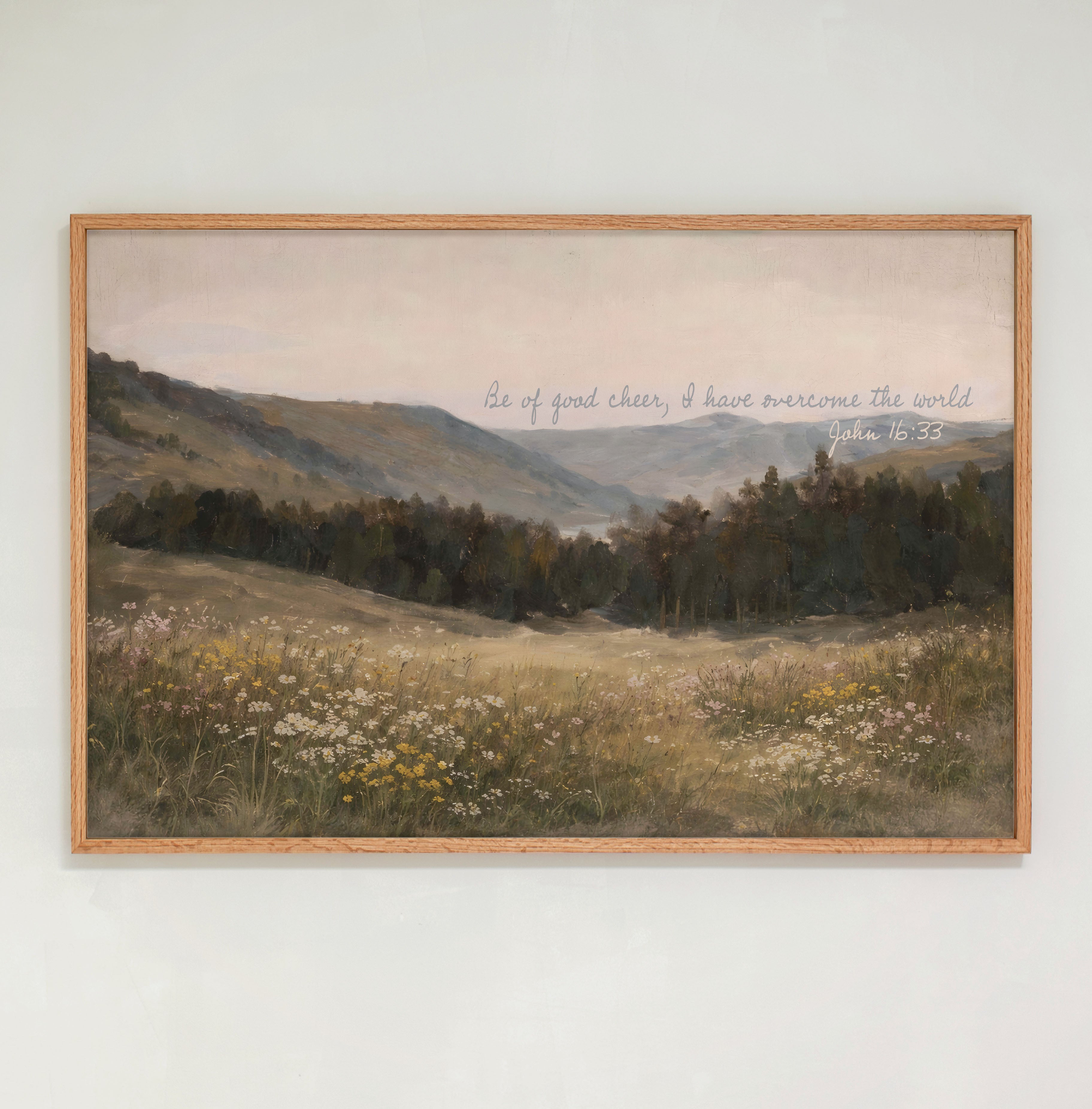 "Be Of Good Cheer" Framed Canvas | Horizontal | 753