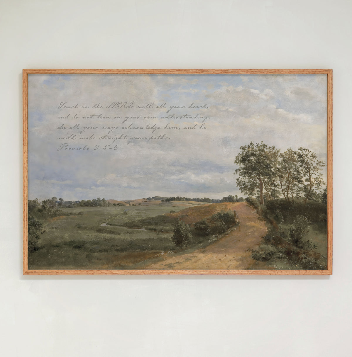 "Trust In The Lord" Framed Canvas | Horizontal | 794