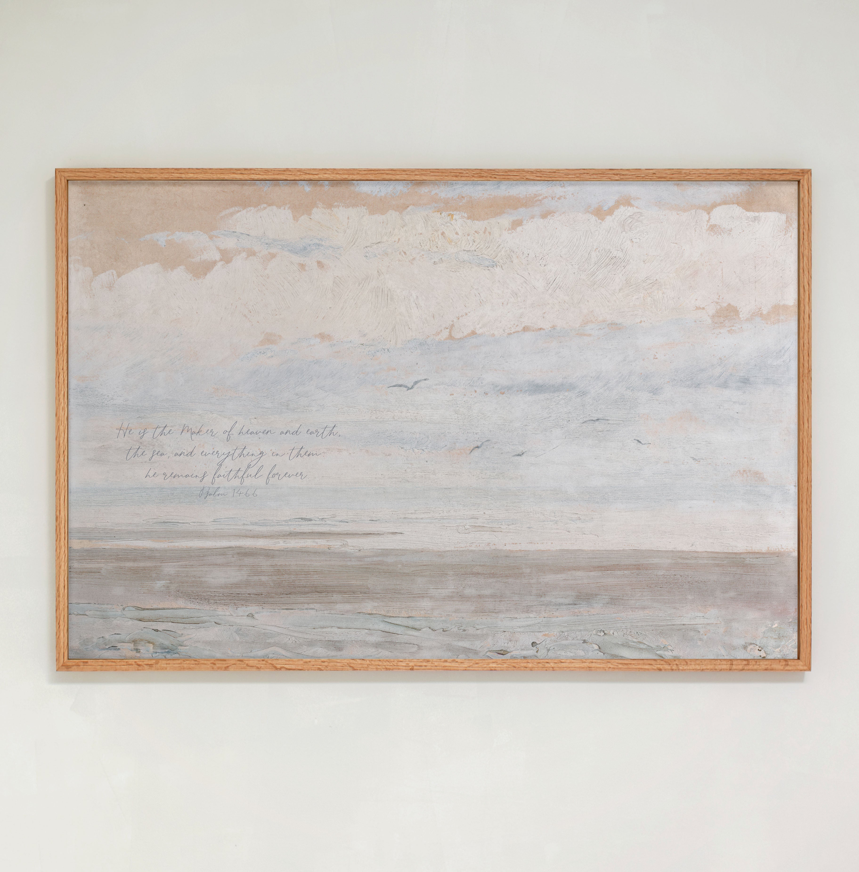 "Maker Of Heaven And Earth" Framed Canvas | Horizontal | 819