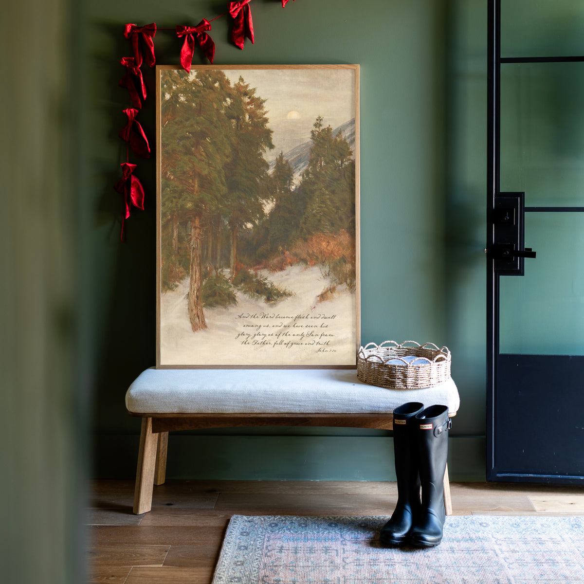 "The Word Became Flesh" Framed Canvas | Vertical | 843
