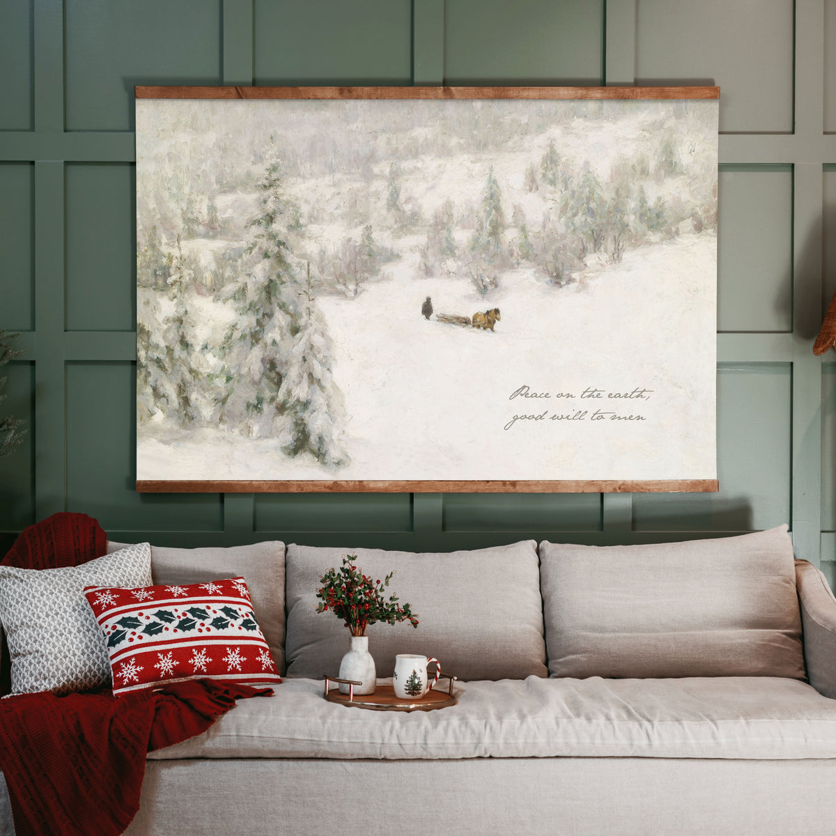 Peace On Earth, Goodwill To Men | Horizontal Tapestry | 845