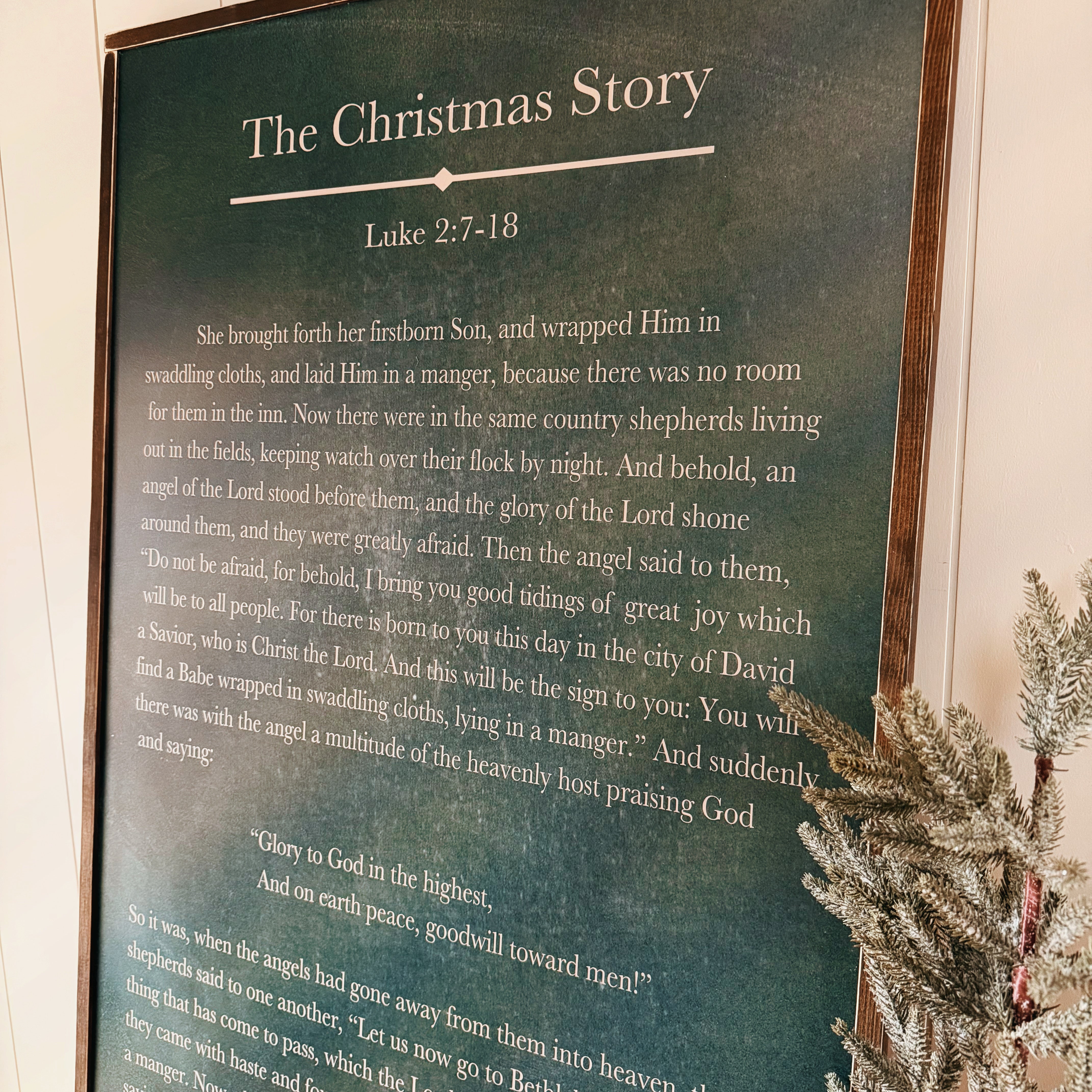 The Christmas Story | Framed Wooden Art | 639