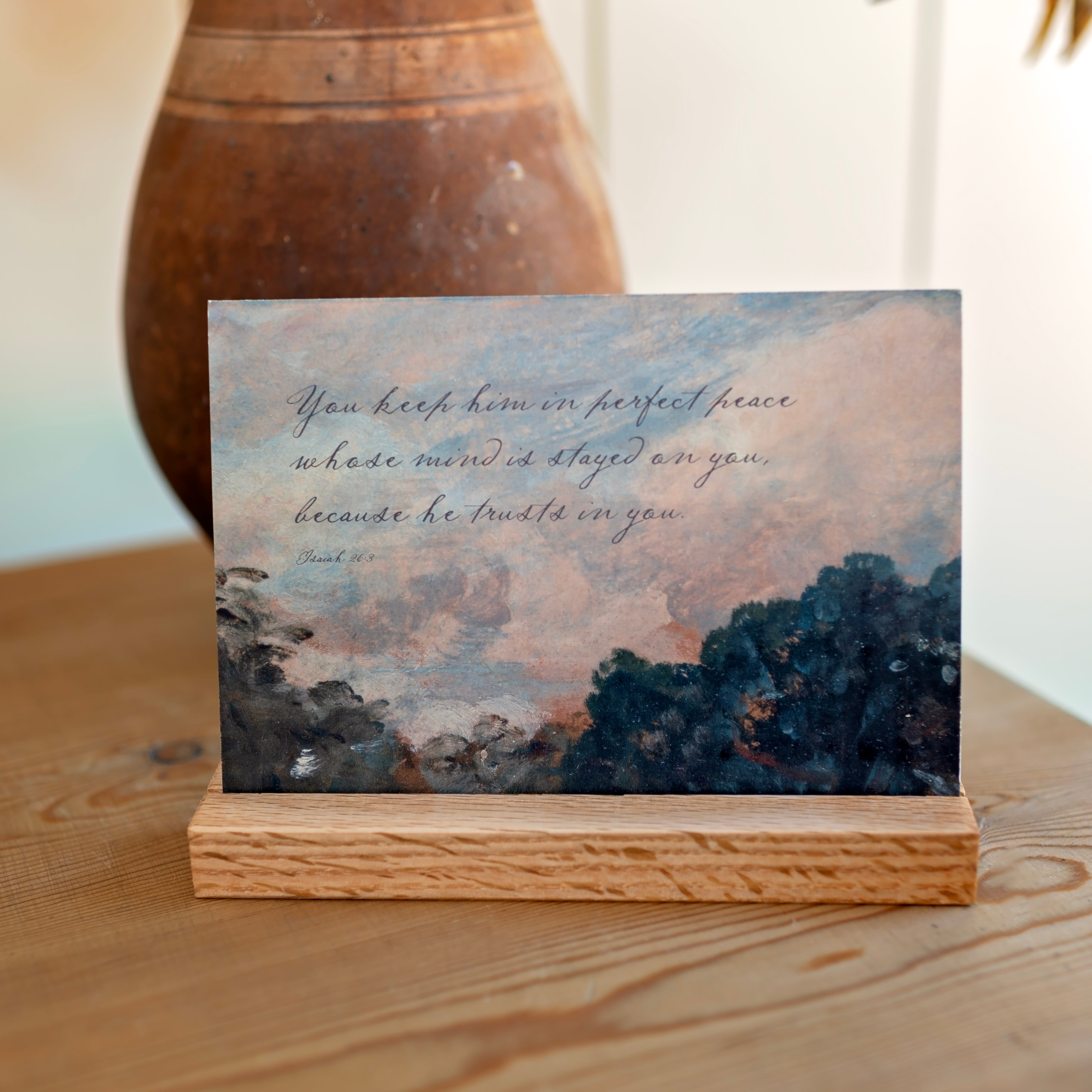 Be Still Scripture Cards with Stand