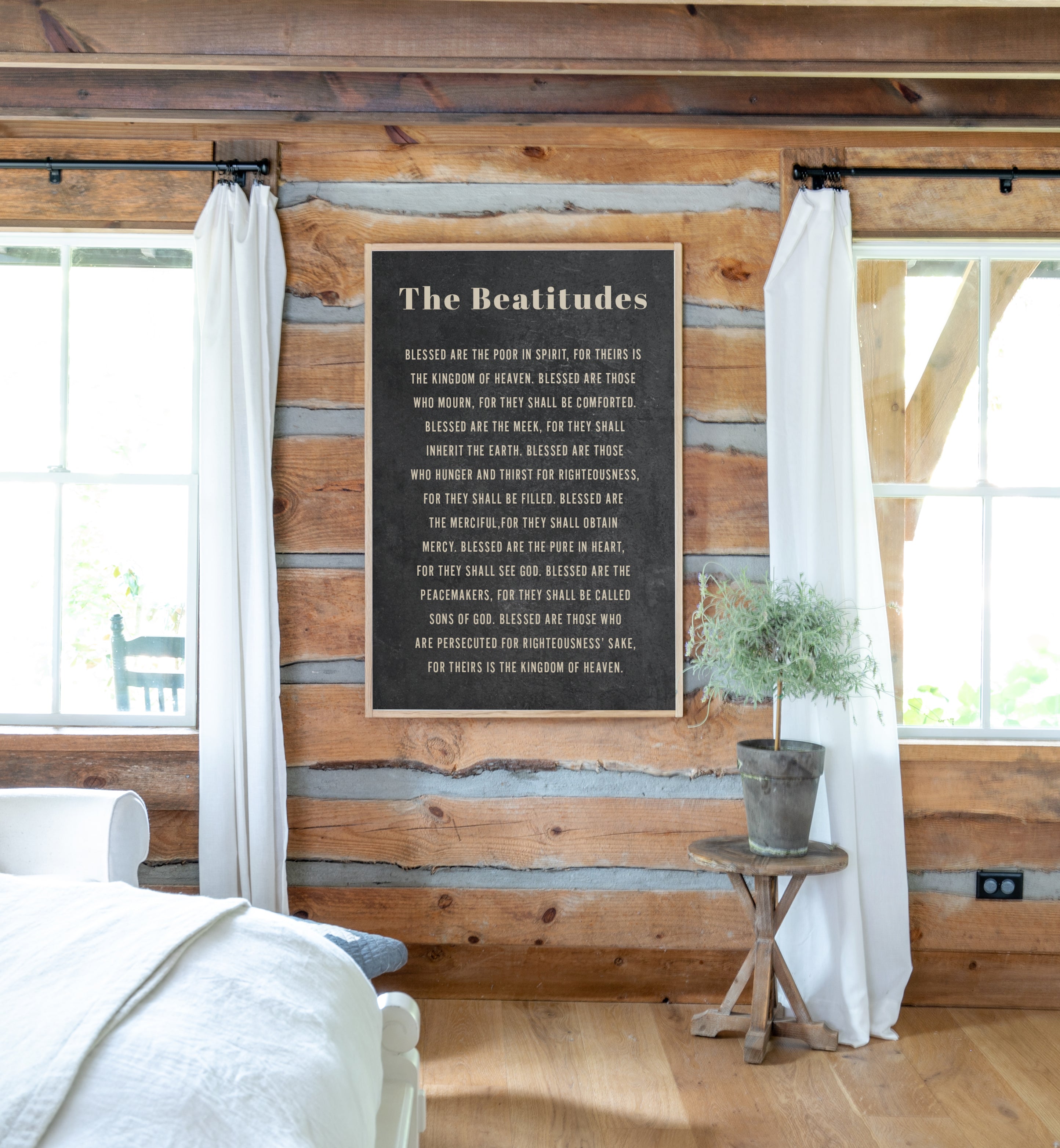 The Beatitudes | Framed Wooden Art | 181