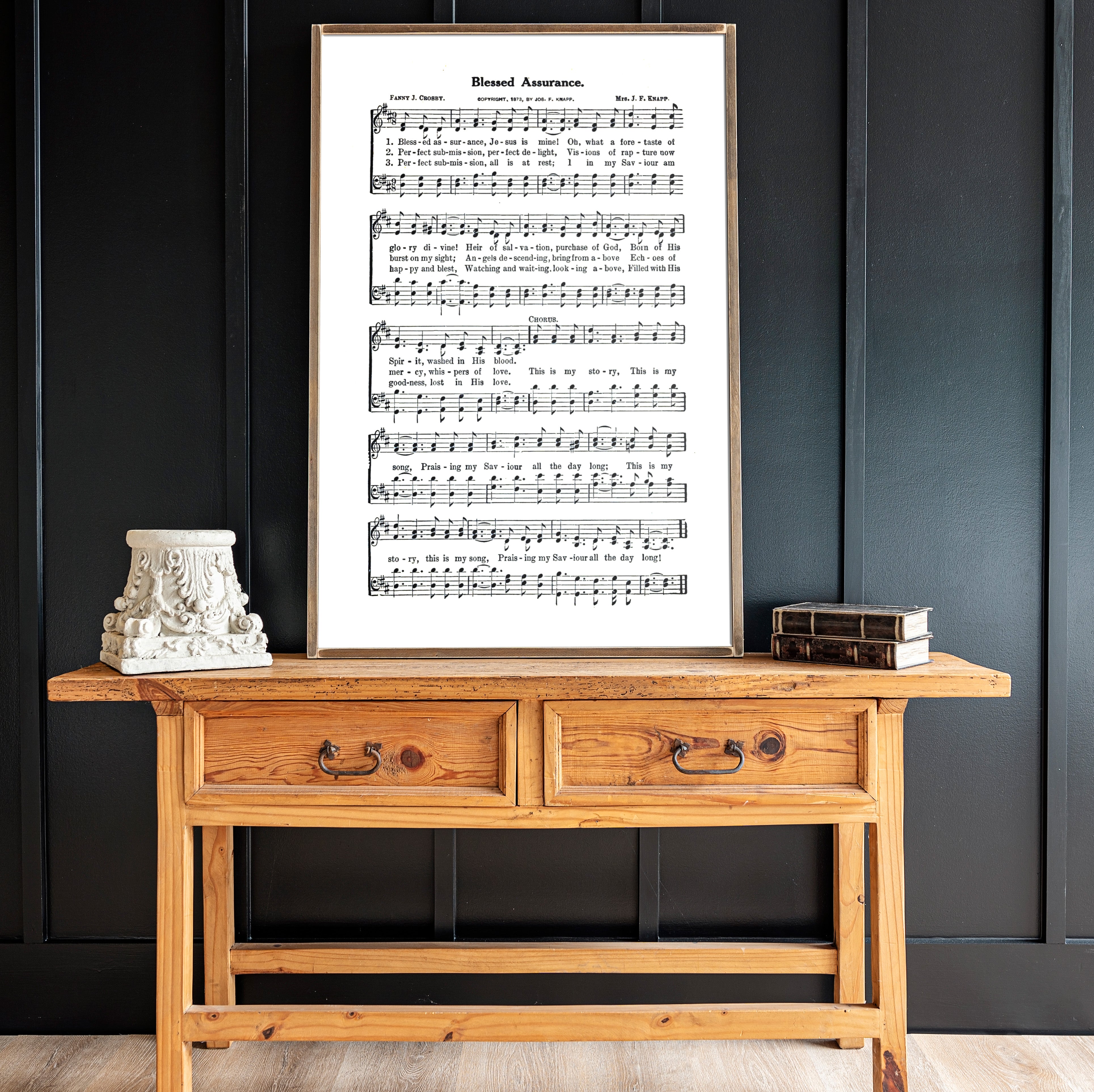 Blessed Assurance Hymn | Framed Wood Art | 274