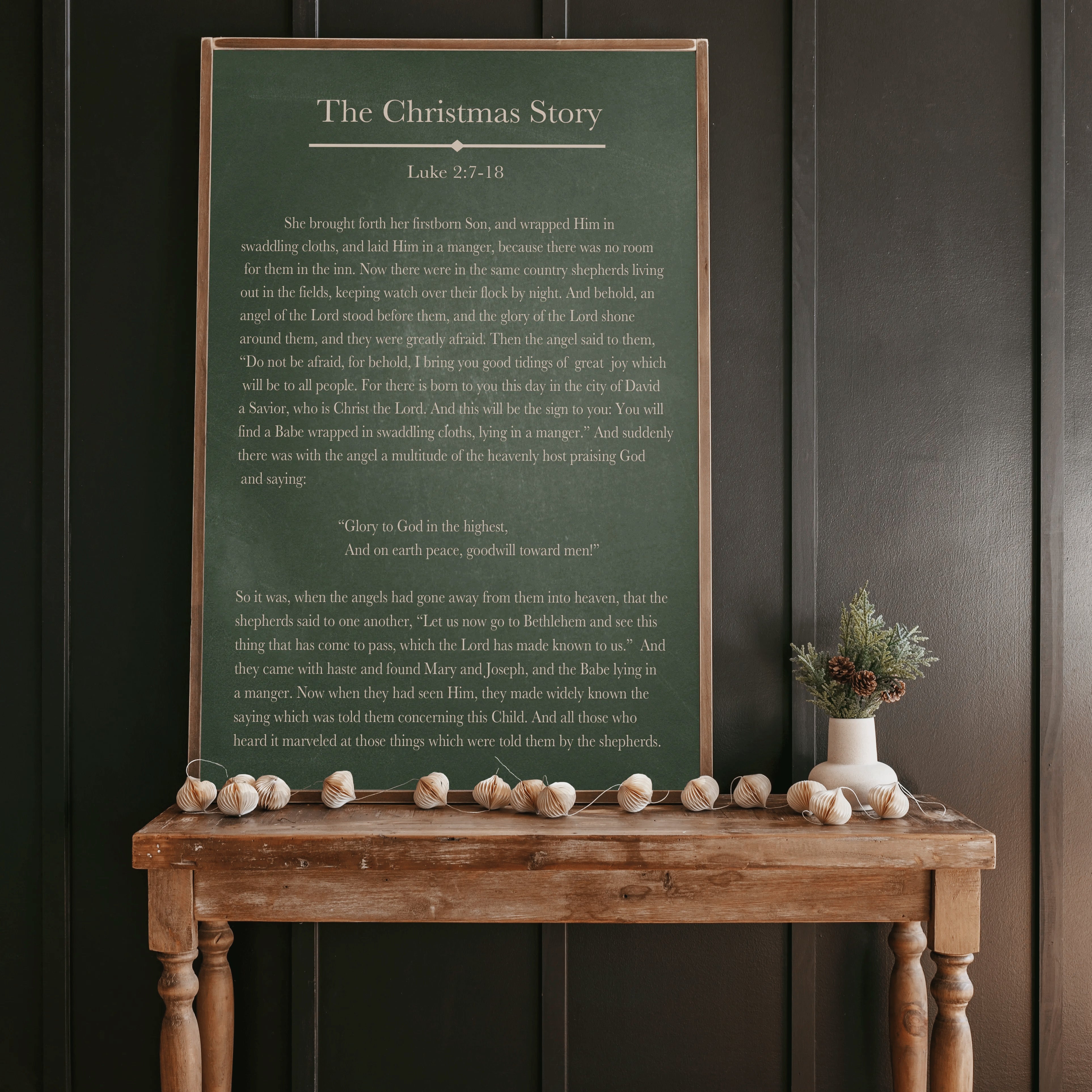 The Christmas Story | Framed Wooden Art | 639