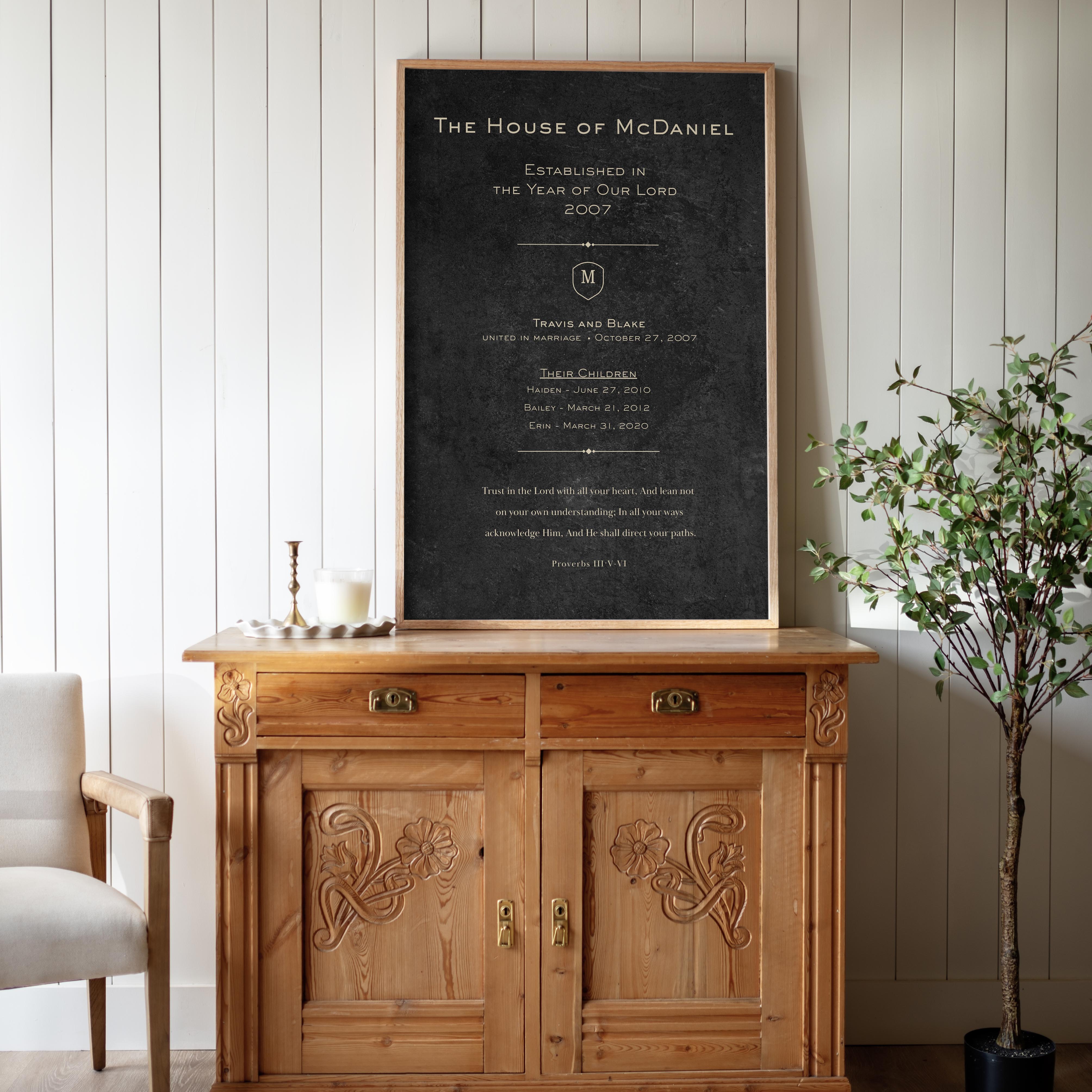 Family Legacy Framed Canvas