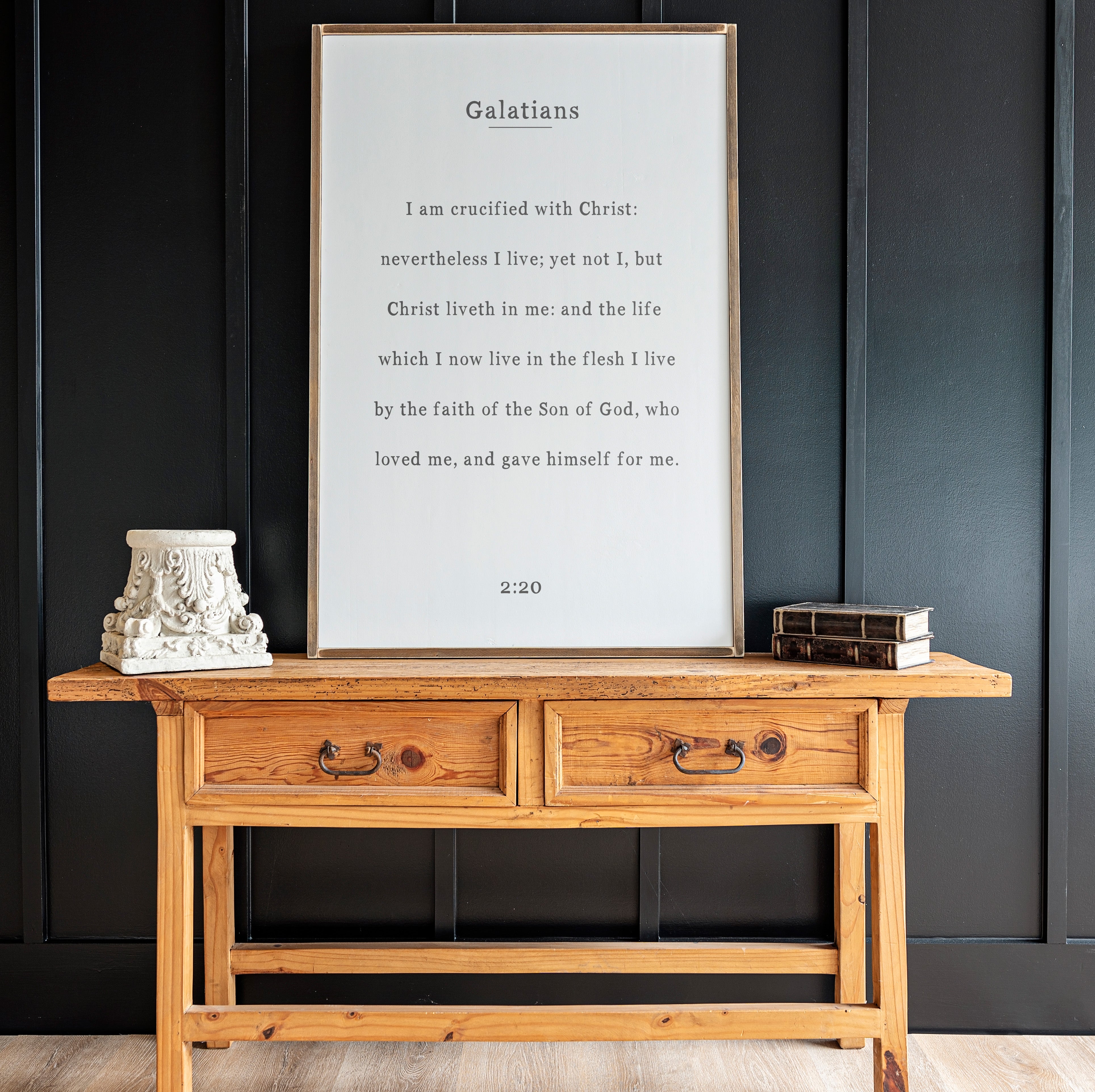 Galatians 2:20 | Framed Wooden Art | 429